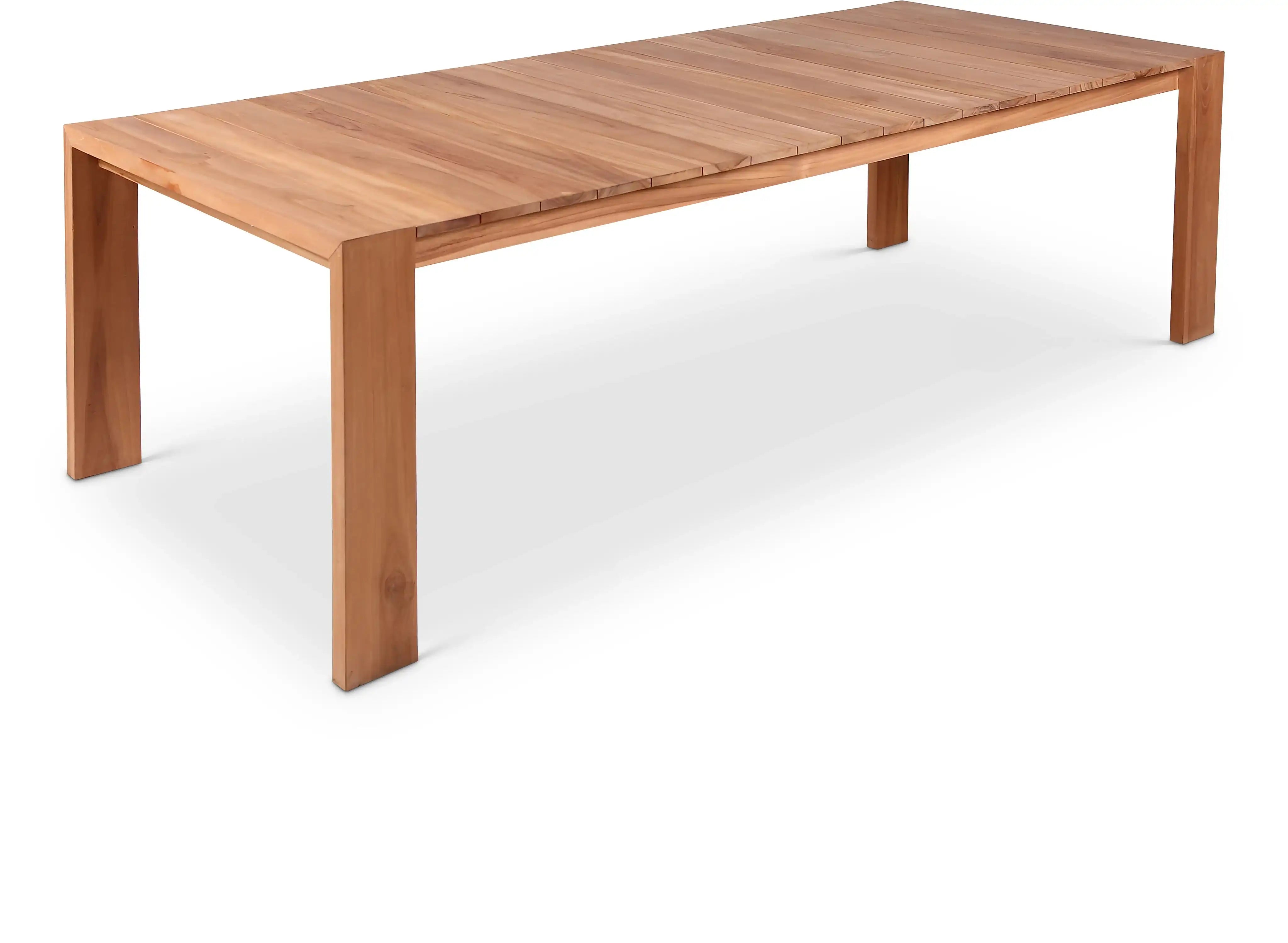 Tulum - Teak Outdoor Patio Dining Table - Natural - Best Buy Furniture