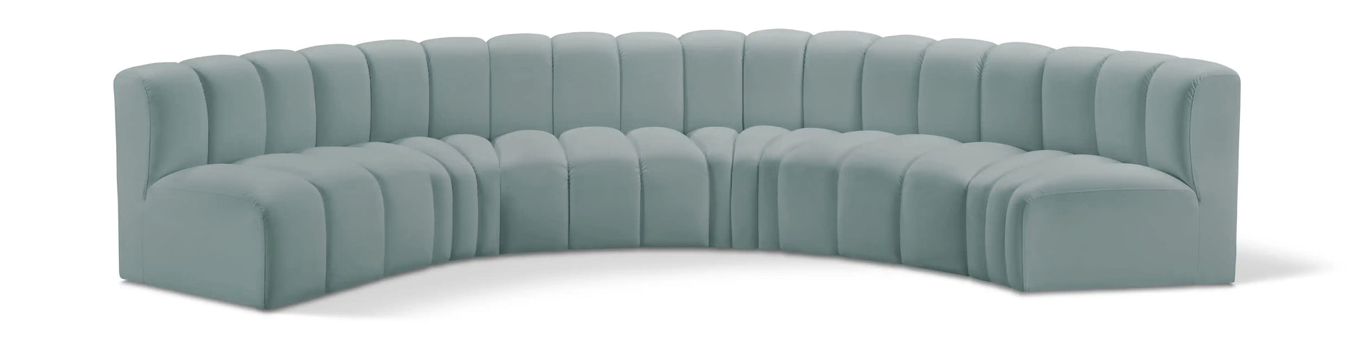 Arc - Faux Leather 6 Piece U-Shaped Modular Sofa - Best Buy Furniture