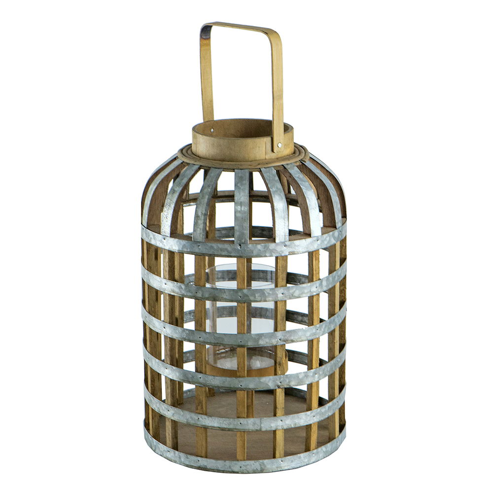 Decorative Lantern With Handle, Wooden Lantern For Indoor Outdoor, Home Garden Wedding - Best Buy Furniture