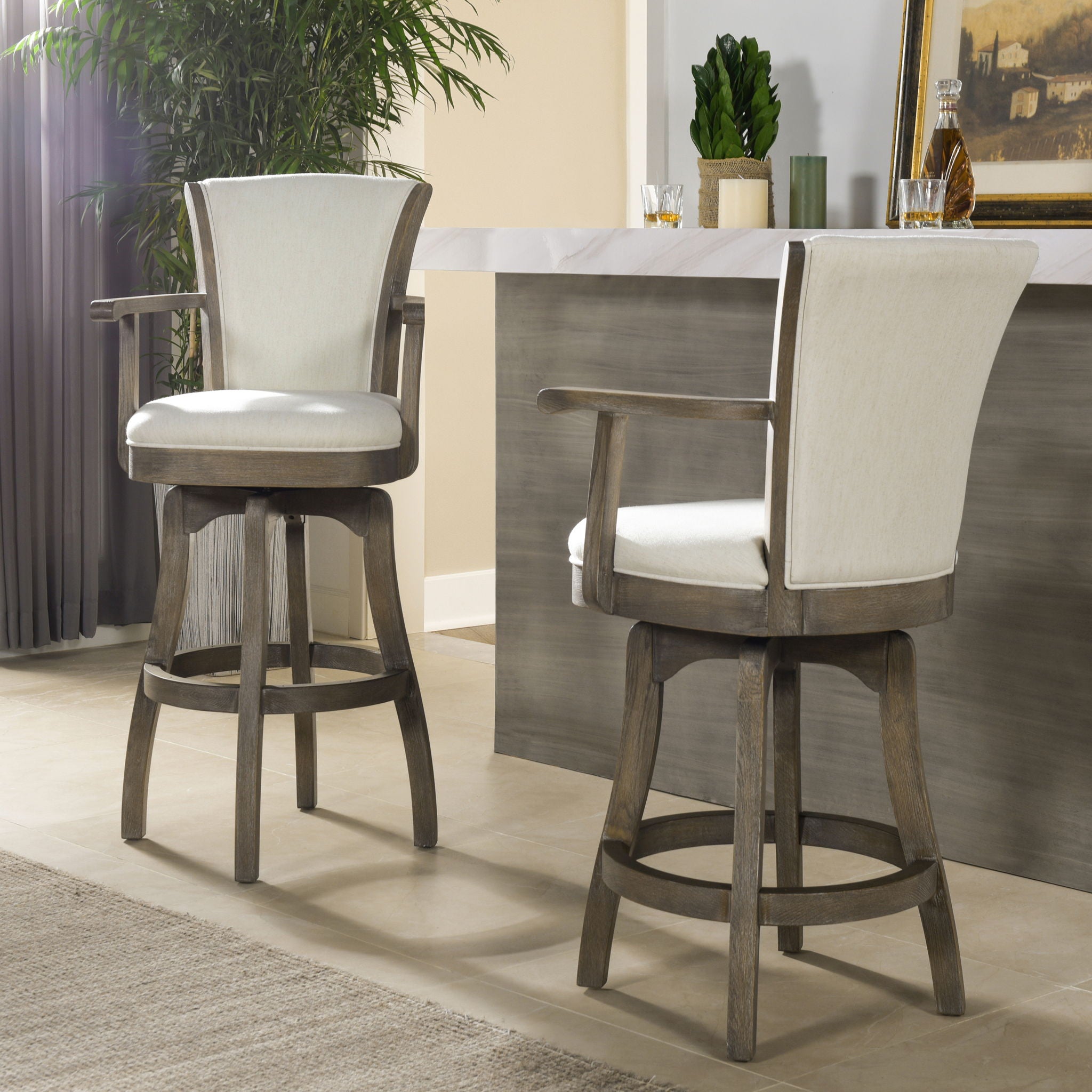 Williams - Swivel Counter Height Bar Stool - Best Buy Furniture