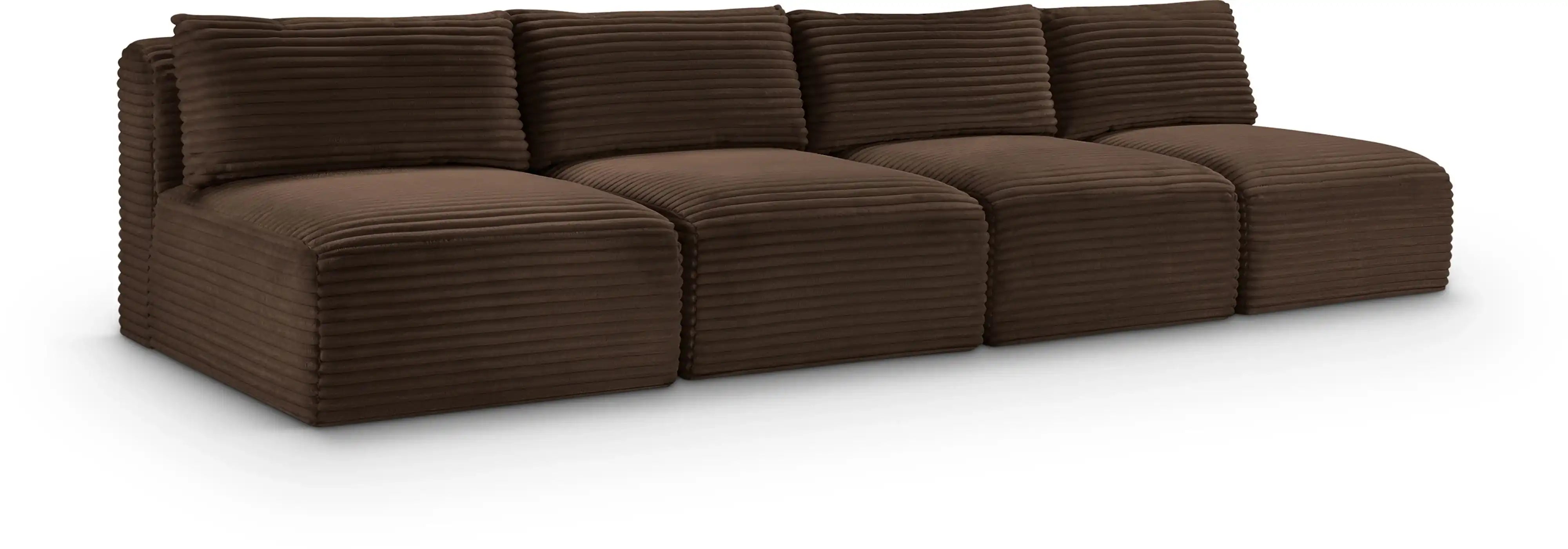 Shaggy - 4 Seat Modular Armless Sofa - Best Buy Furniture