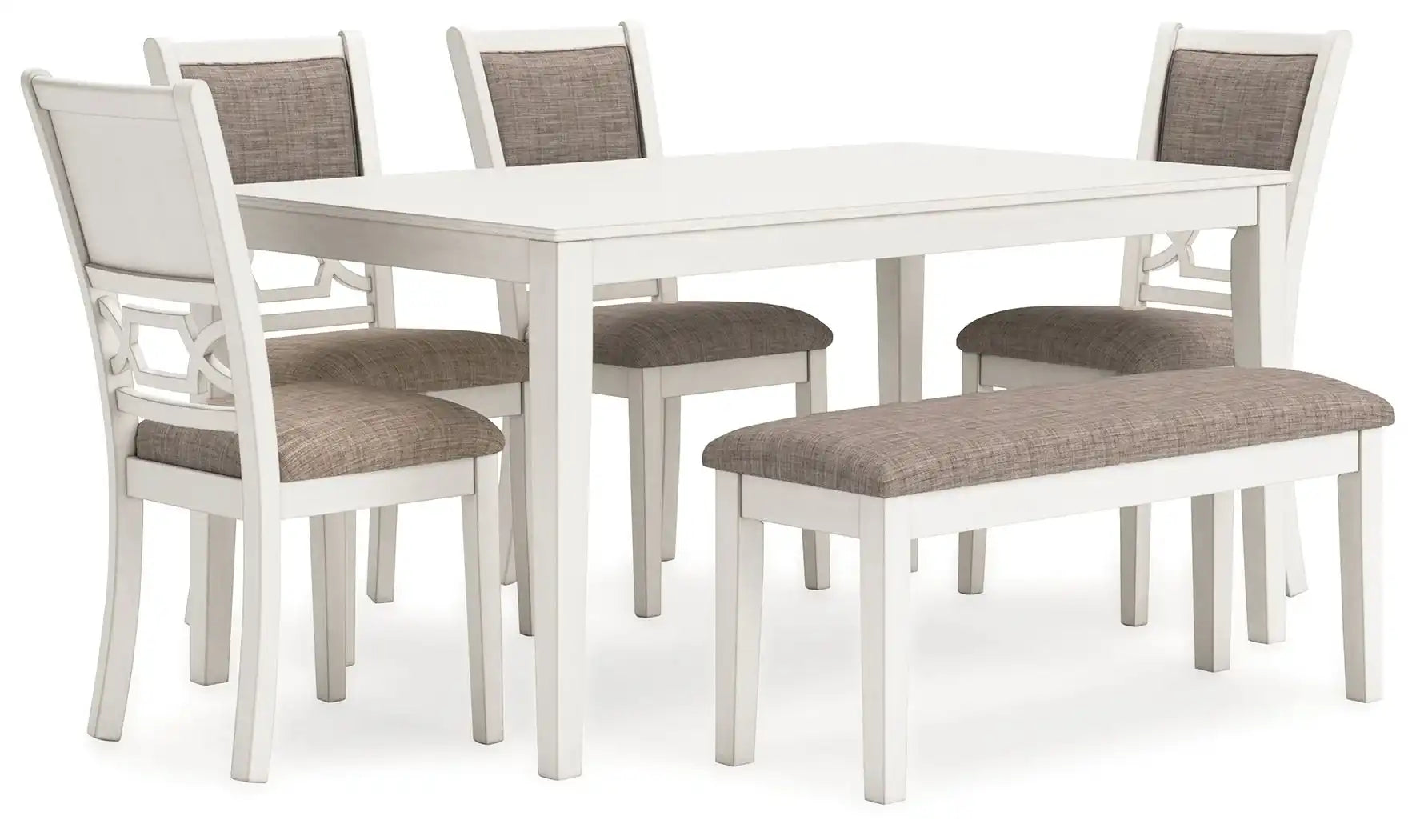 Erinberg - Dining Room Table Set (Set of 6) - Antique White - Best Buy Furniture