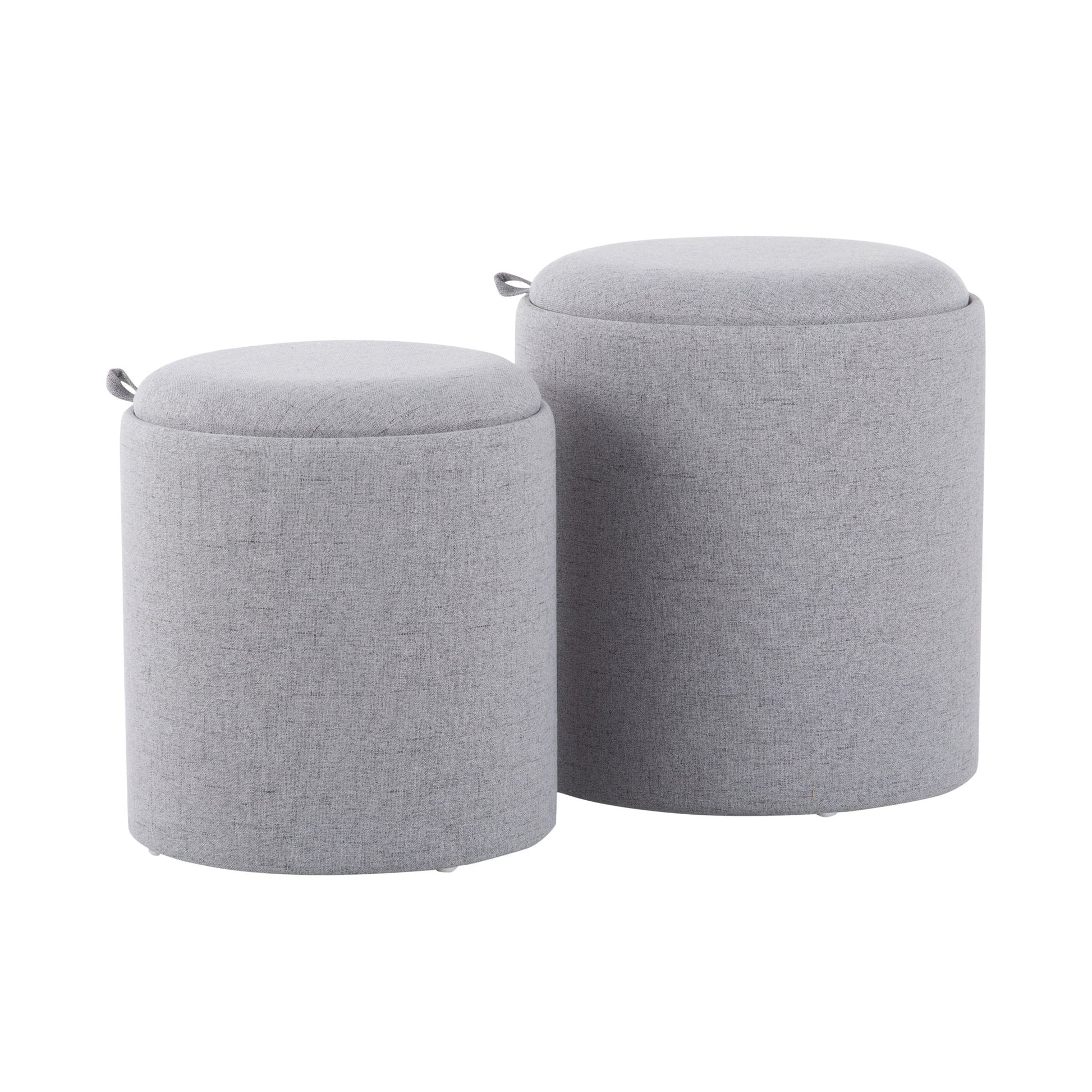 Tray - Contemporary Nesting Ottoman Set - Best Buy Furniture