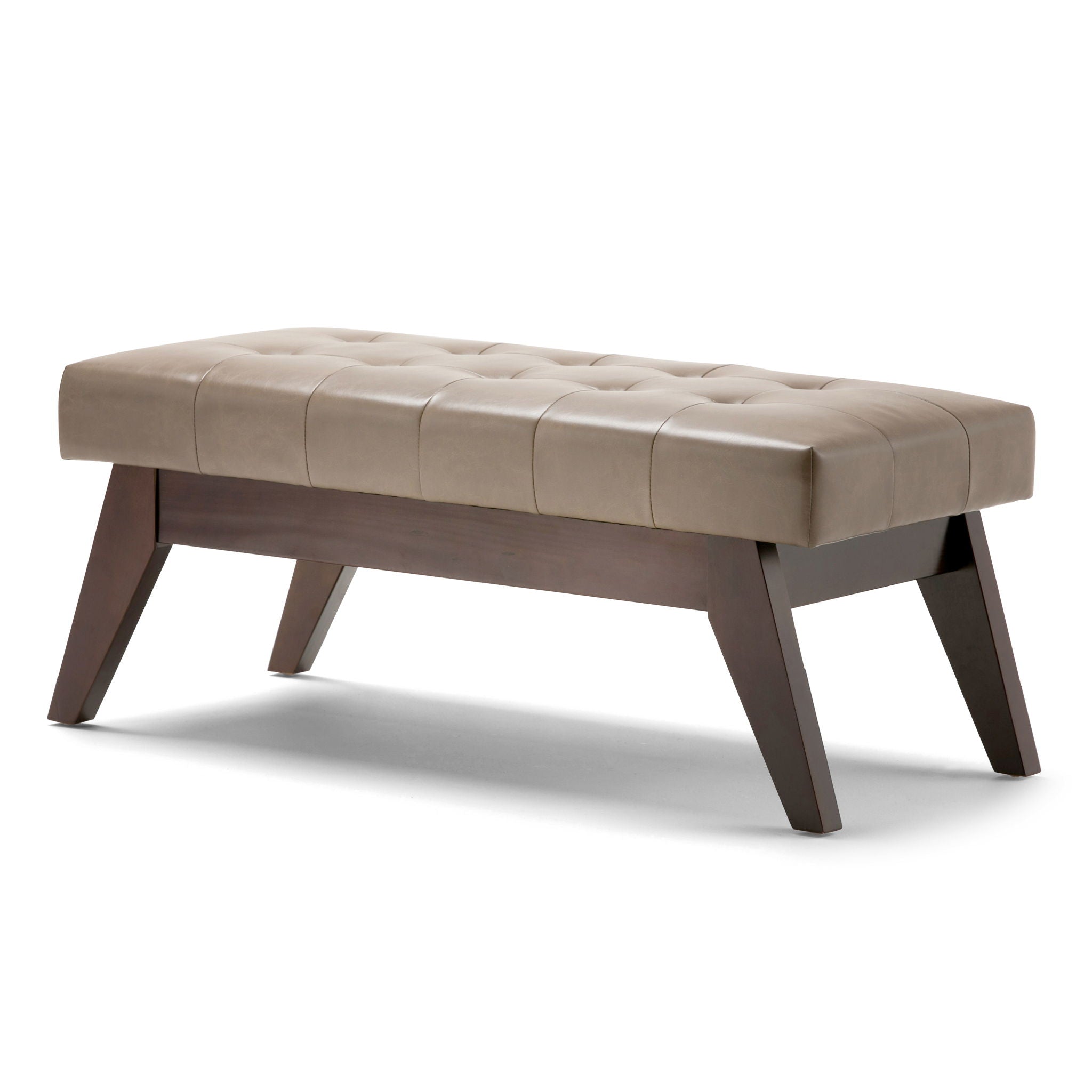 Draper - Upholstered Mid Century Tufted Ottoman Bench - Best Buy Furniture