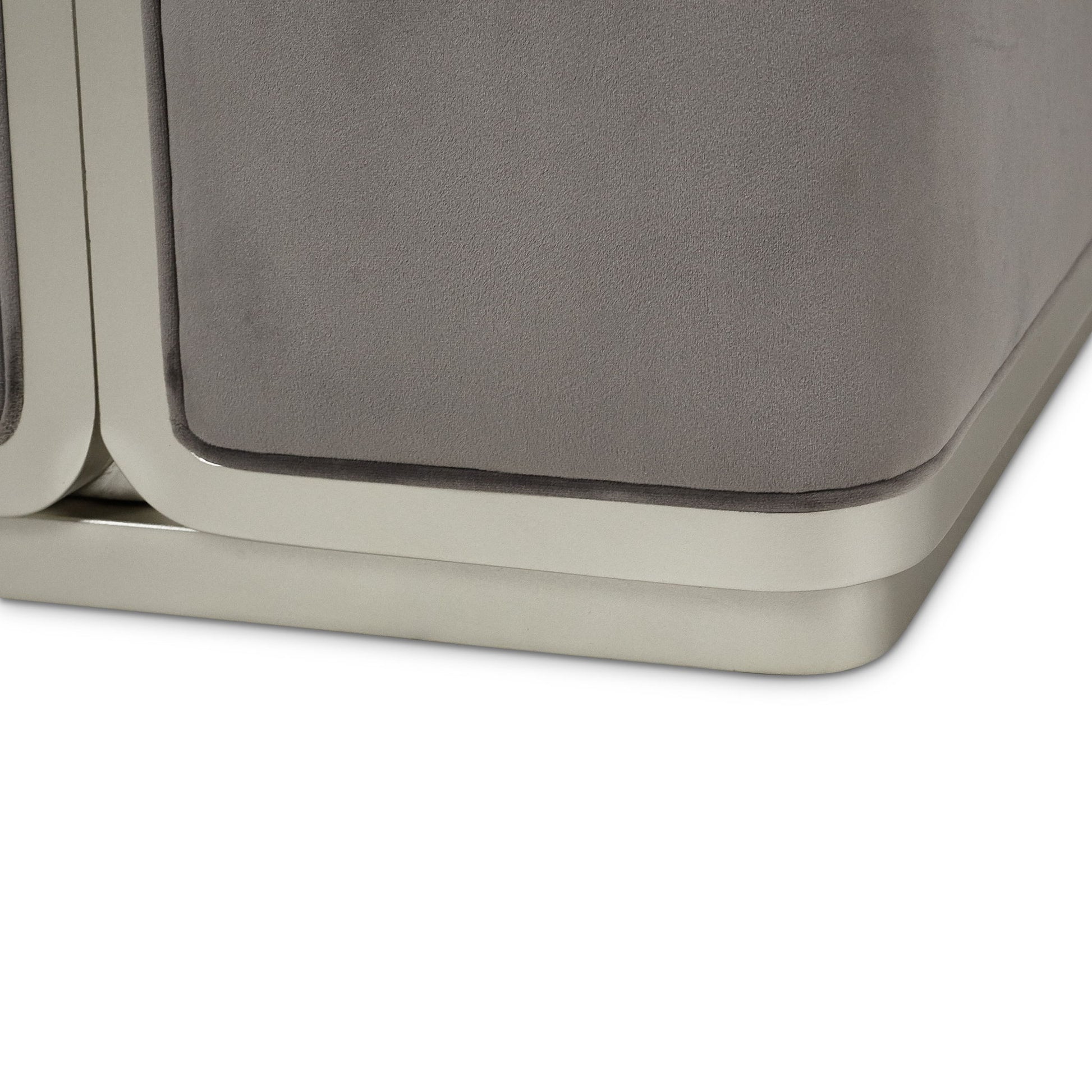 Linea - Ottoman - Gray Pearl / SilverMist - Best Buy Furniture