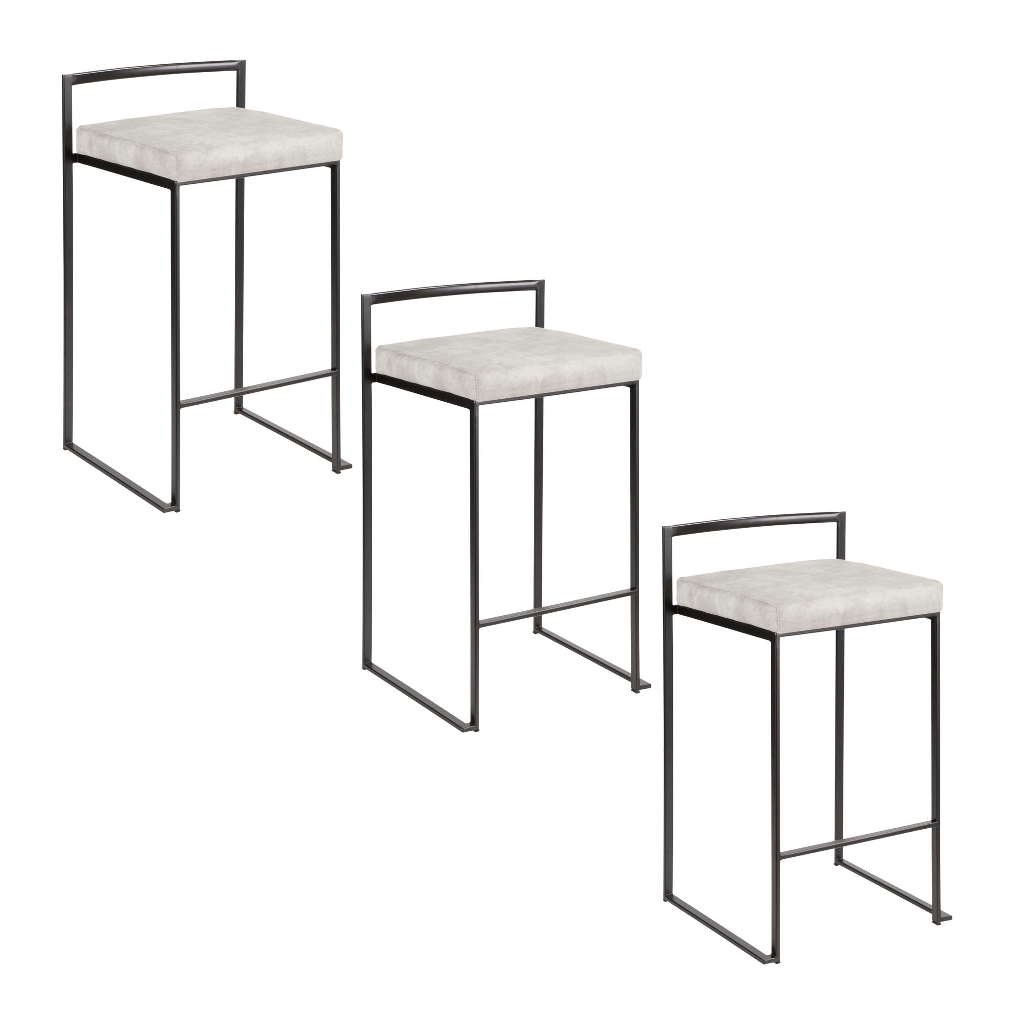 Fuji - Contemporary Style Stackable Counter Stool - Best Buy Furniture