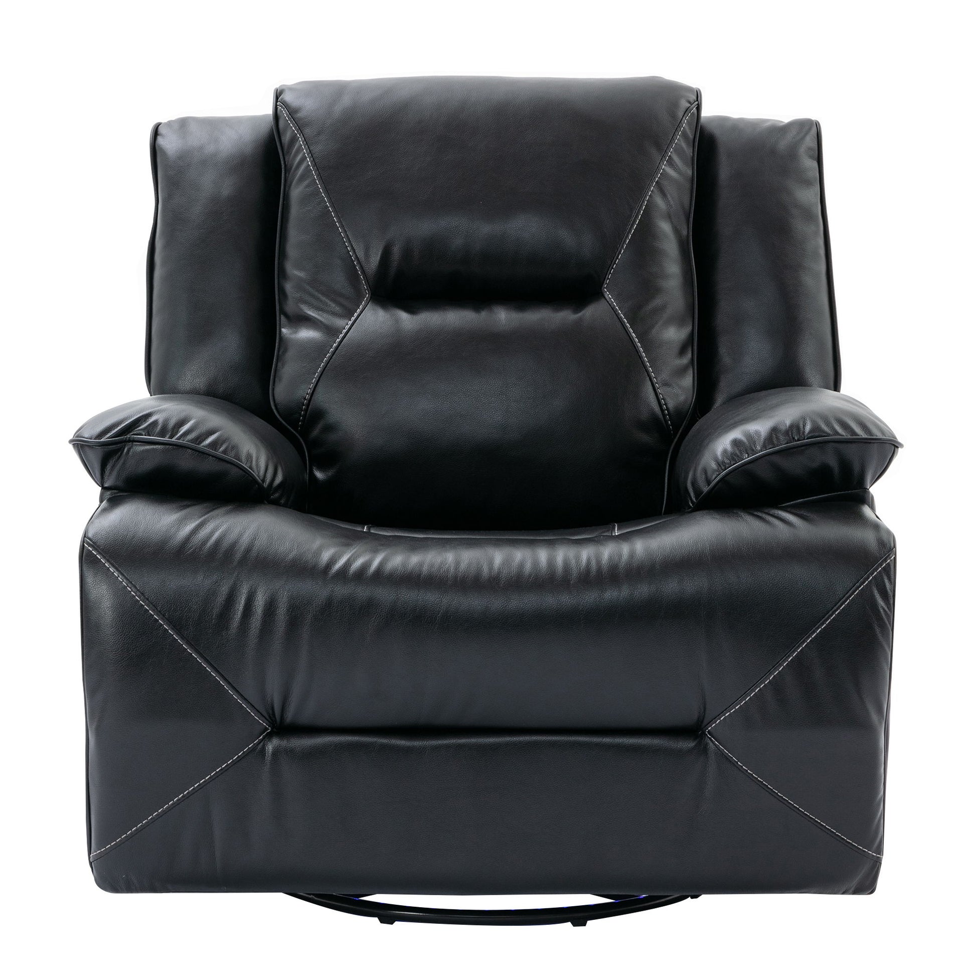 Home Theater Recliner Set Manual Recliner Chair With A LED Light Strip Two Built-In Cup Holders For Living Room - Best Buy Furniture