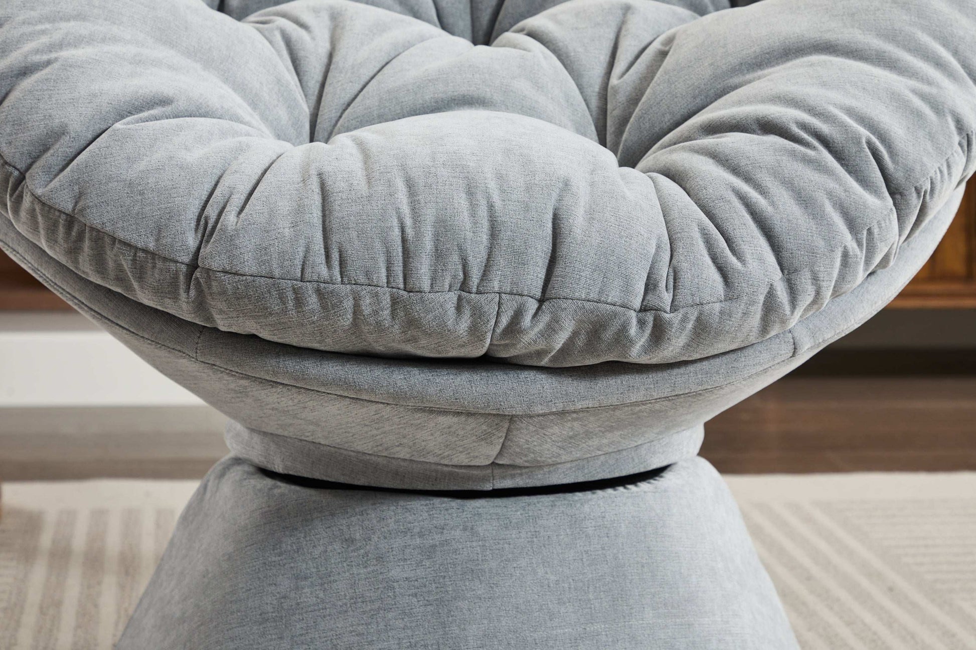 Papasan Oversized Swivel Accent Chair 360 Swivel Barrel Chair - Best Buy Furniture