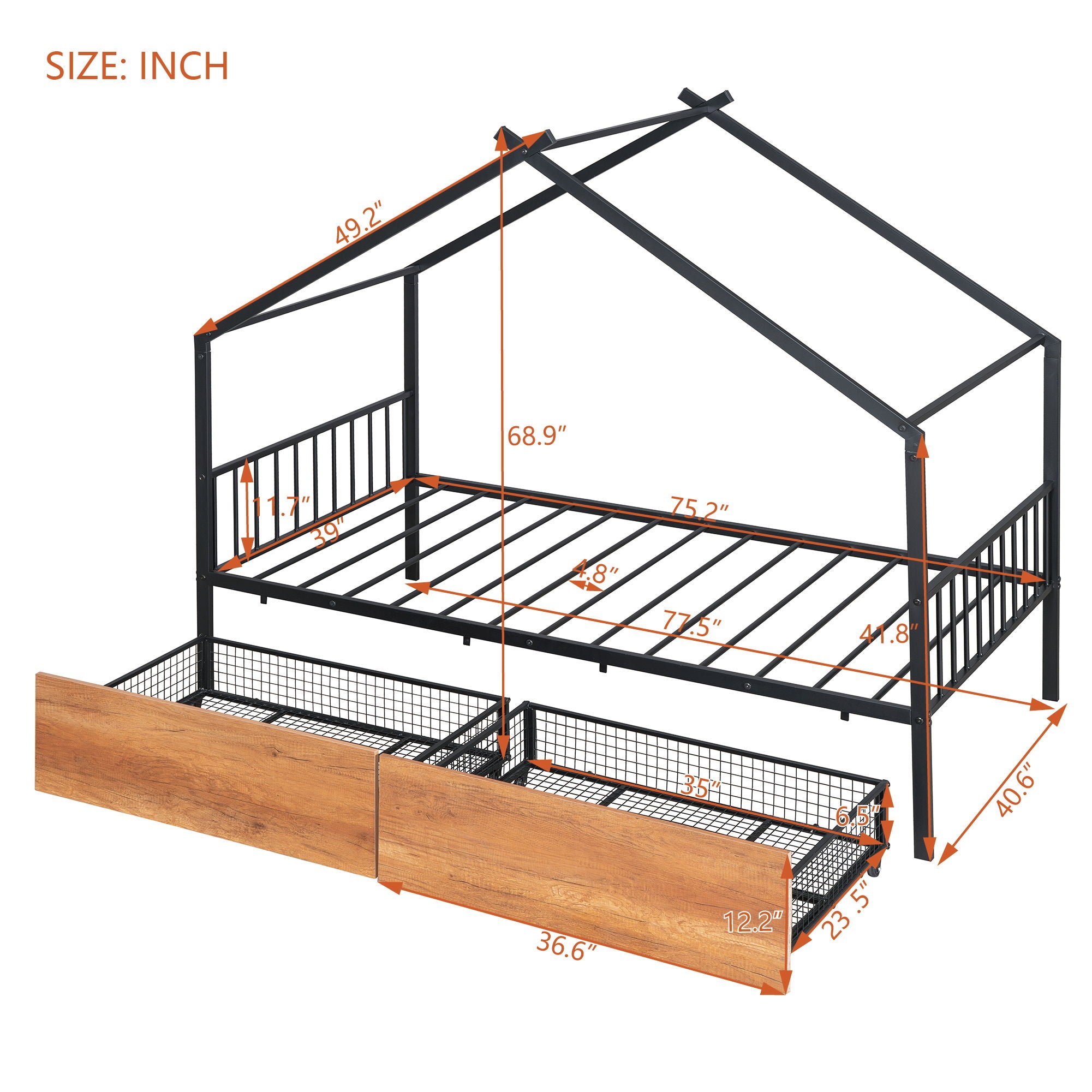 Adorable House Design Bed