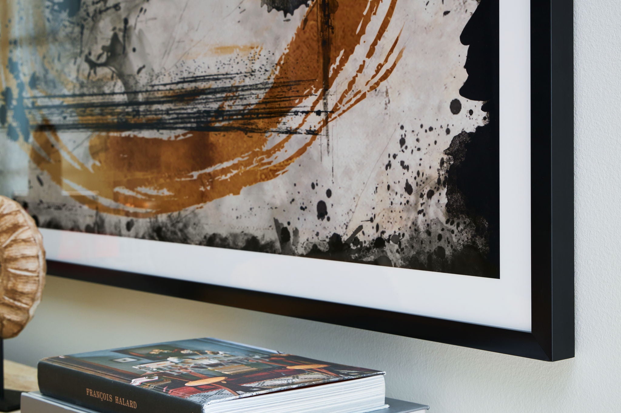 Clefting - Wall Art - Black / Caramel / Tan - Best Buy Furniture