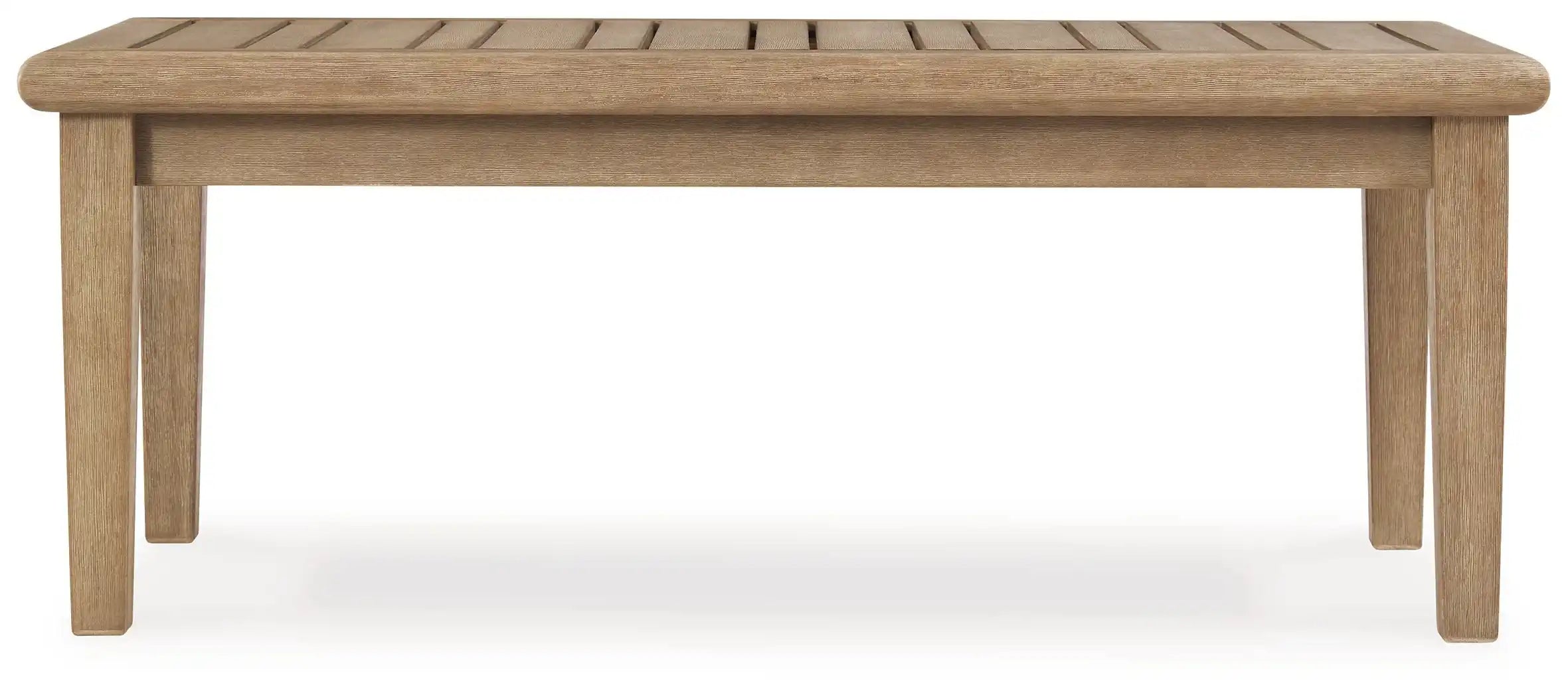 Carter Hall - Rectangular Cocktail Table - Beige - Best Buy Furniture