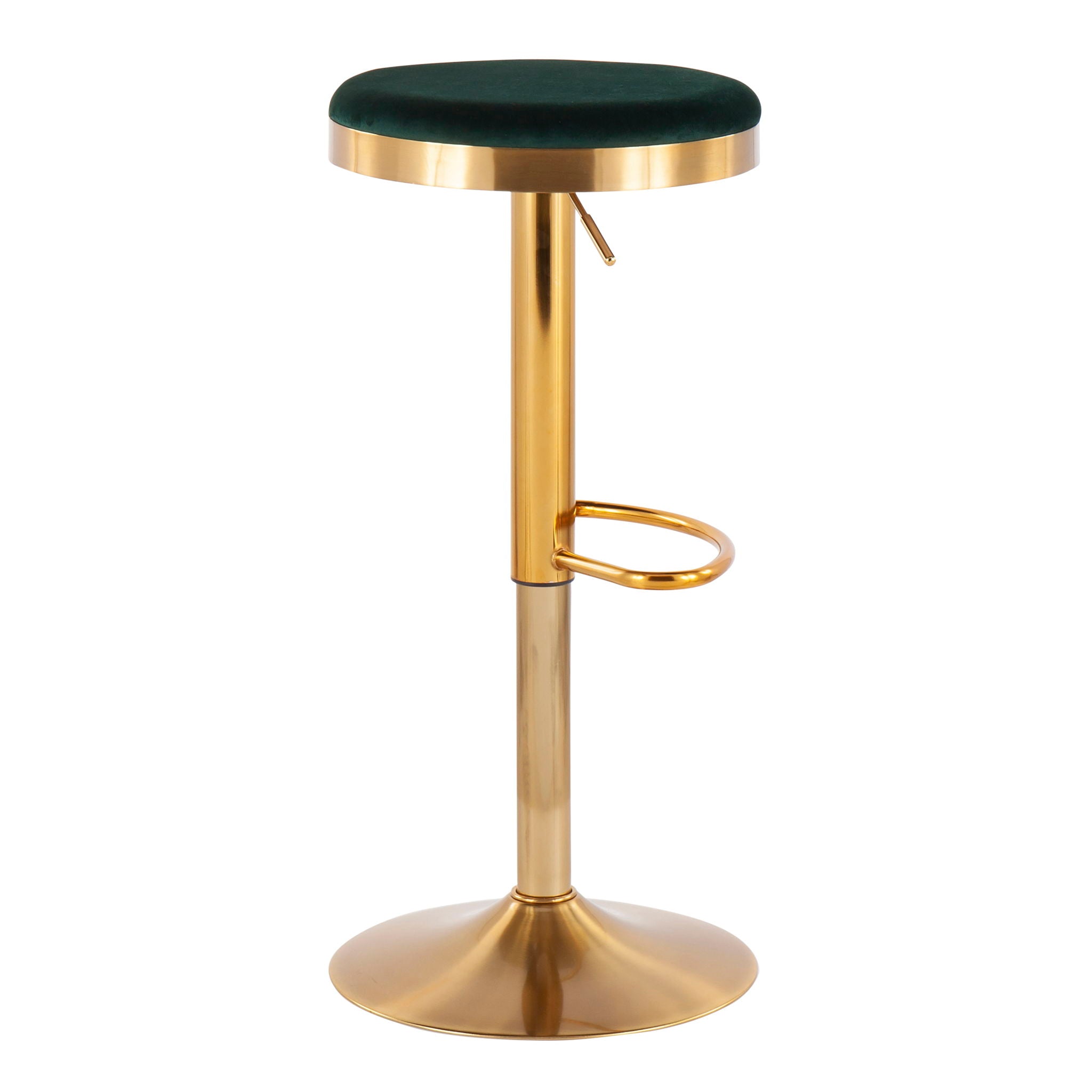 Dakota - Contemporary Upholste Adjustable Barstool (Set of 2) - Best Buy Furniture