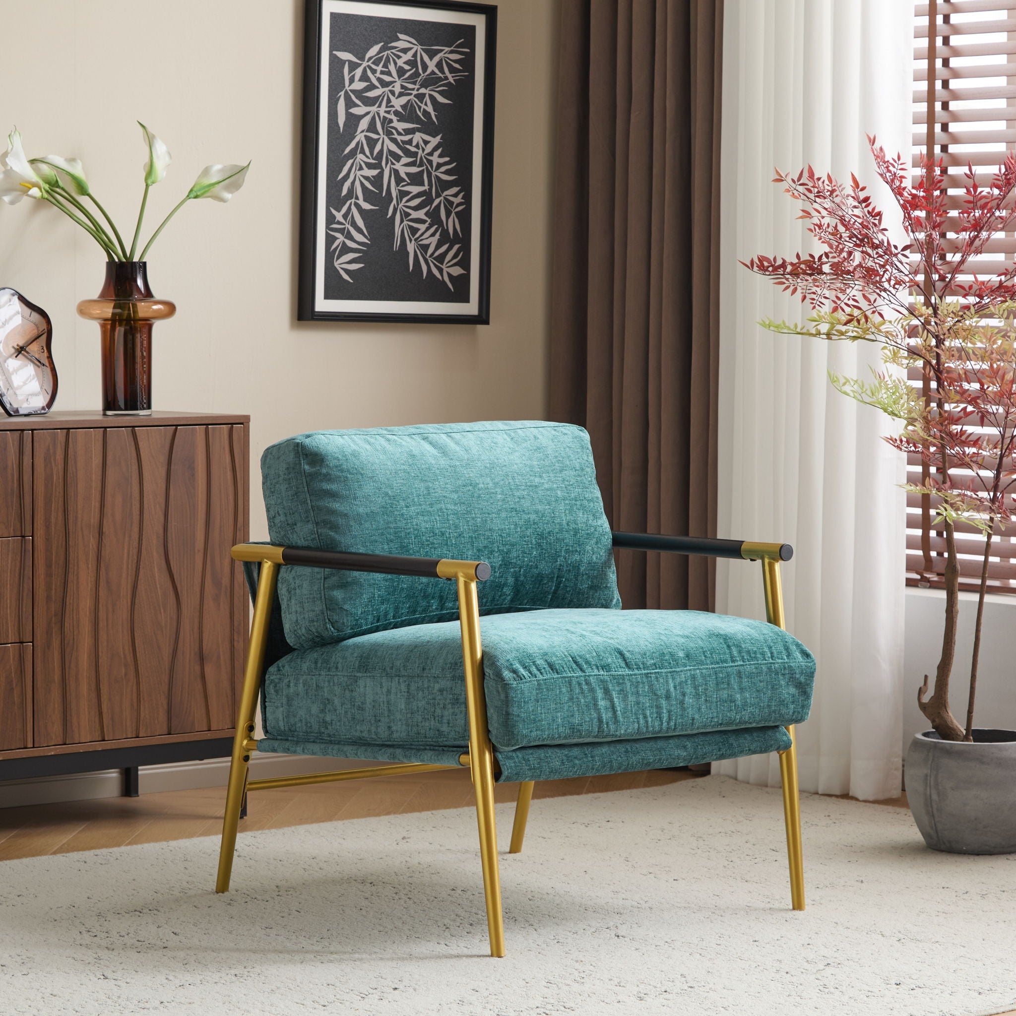 Modern Accent Chair With Plush Cushions, Cozy Seating - Best Buy Furniture
