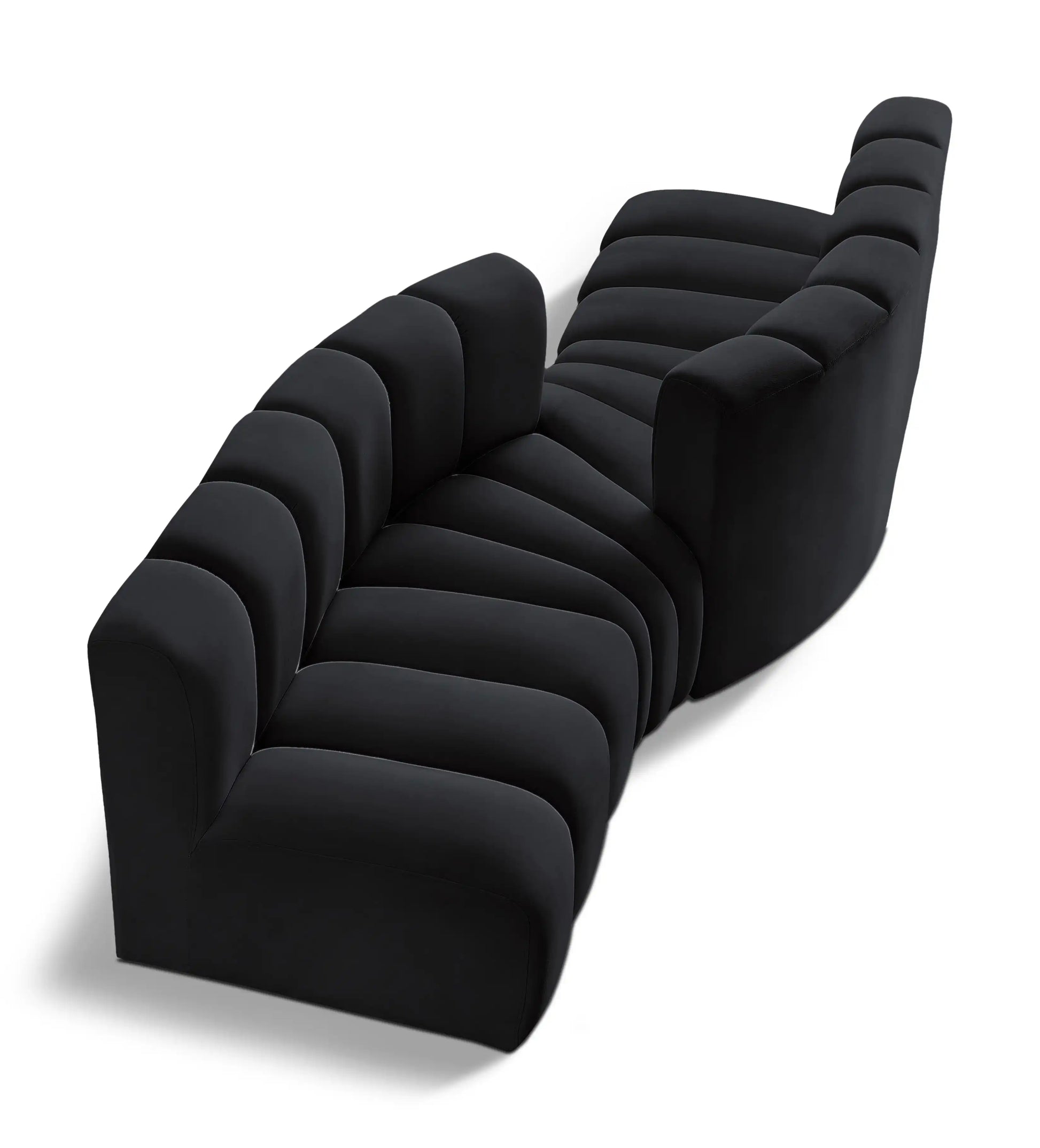 Arc - Velvet 4 Piece Sofa - Best Buy Furniture