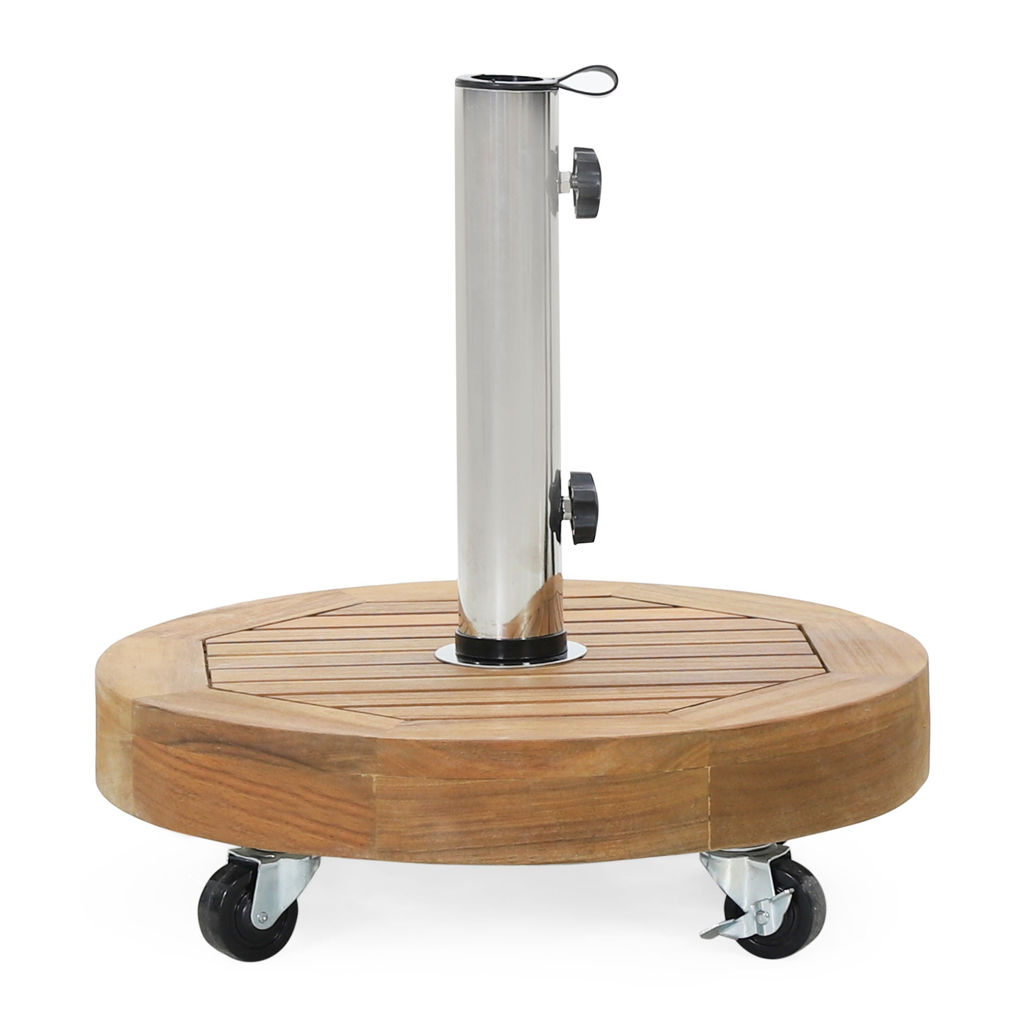 Ralph - Round Umbrella Base - Teak - Best Buy Furniture