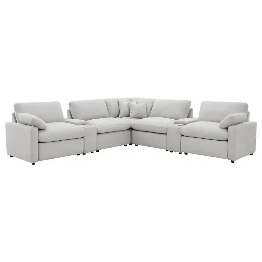 Collins - 7-Piece Modular Power Reclining Sectional - Best Buy Furniture