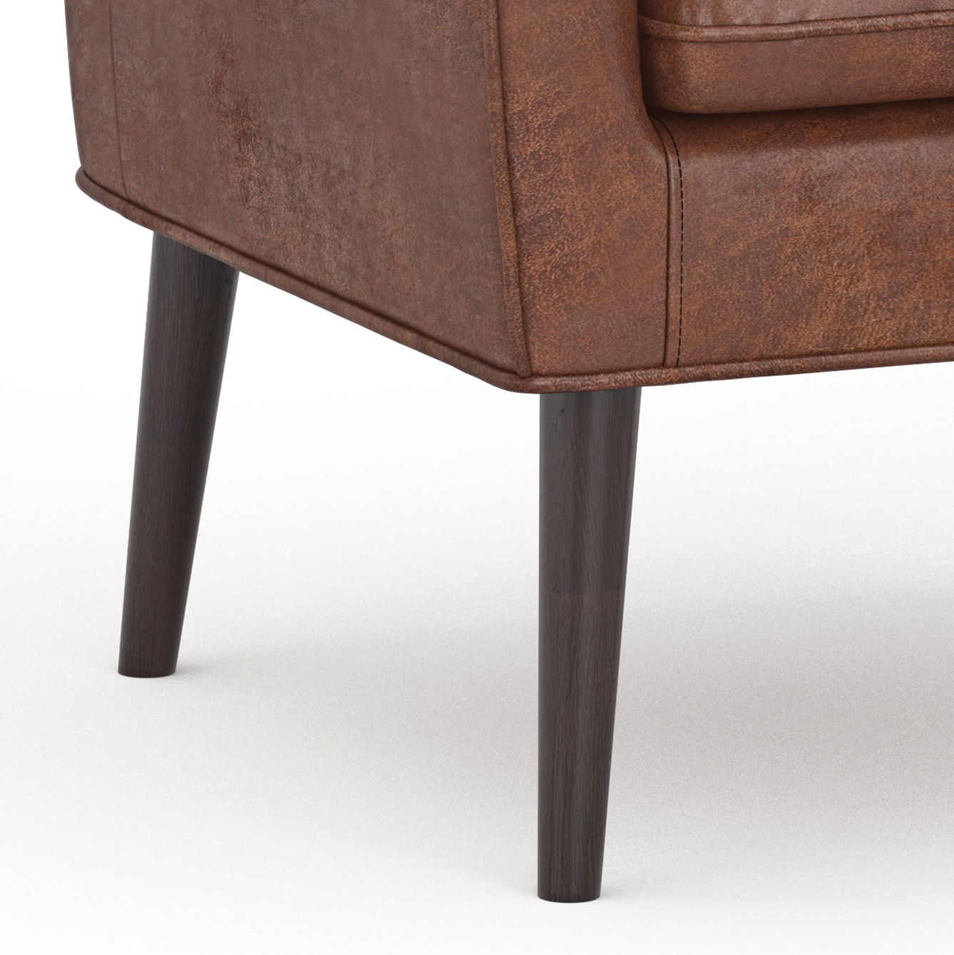 Robson - Accent Chair - Distressed Saddle Brown - Best Buy Furniture