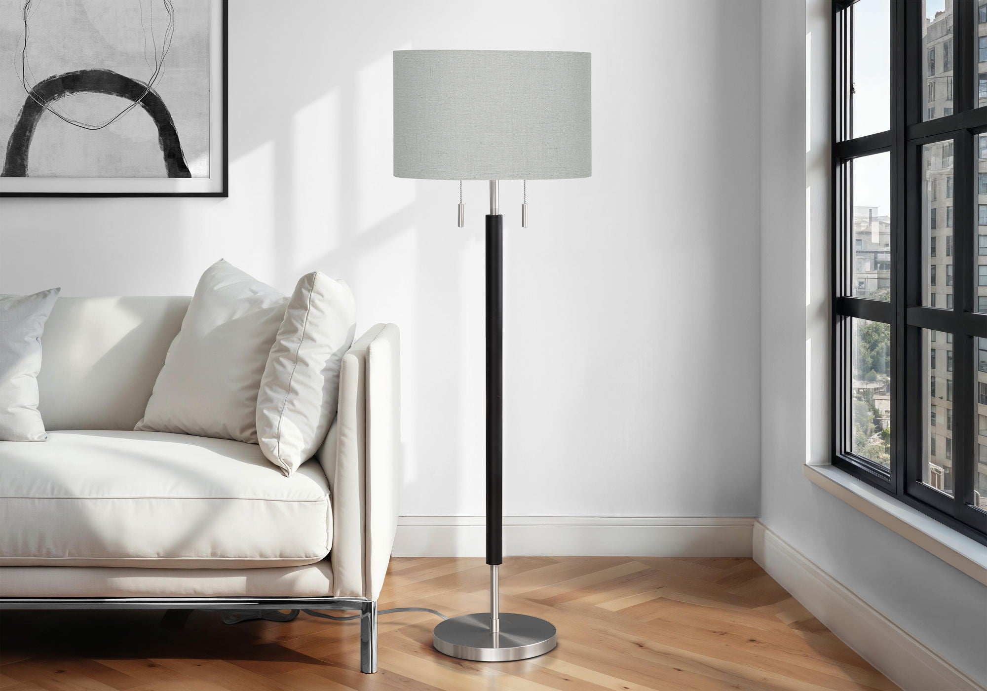 Floor Lamp Lighting - Black - Best Buy Furniture