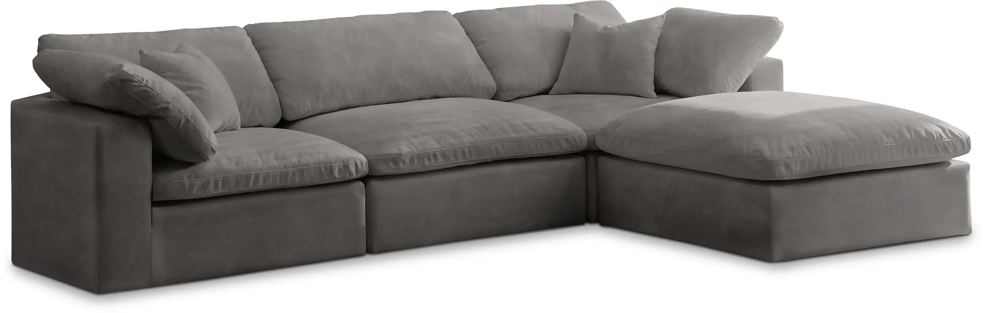 Cozy - 4 Piece Modular Sectional With Chaise - Best Buy Furniture