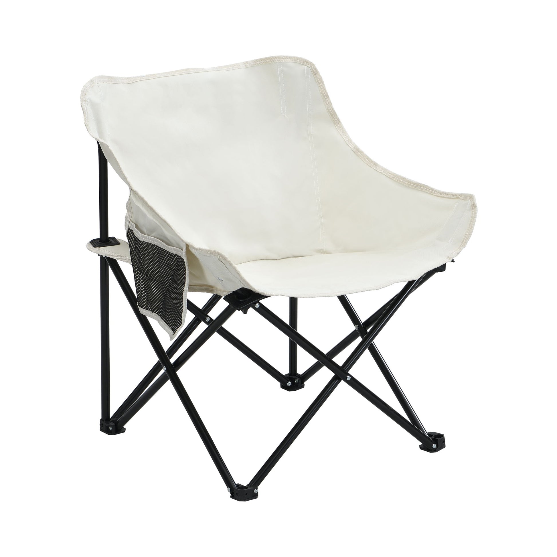 2 Pieces Outdoor Camping Chairs Folding / Portable, Comfortable Seating, Durable Steel Fram - Best Buy Furniture