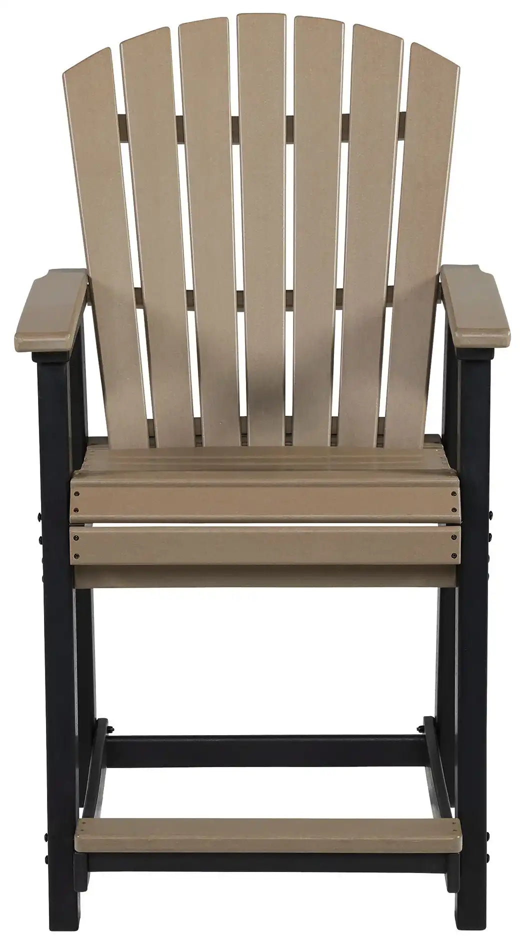 Fairen Trail - Barstool (Set of 2) - Black / Driftwood - Best Buy Furniture