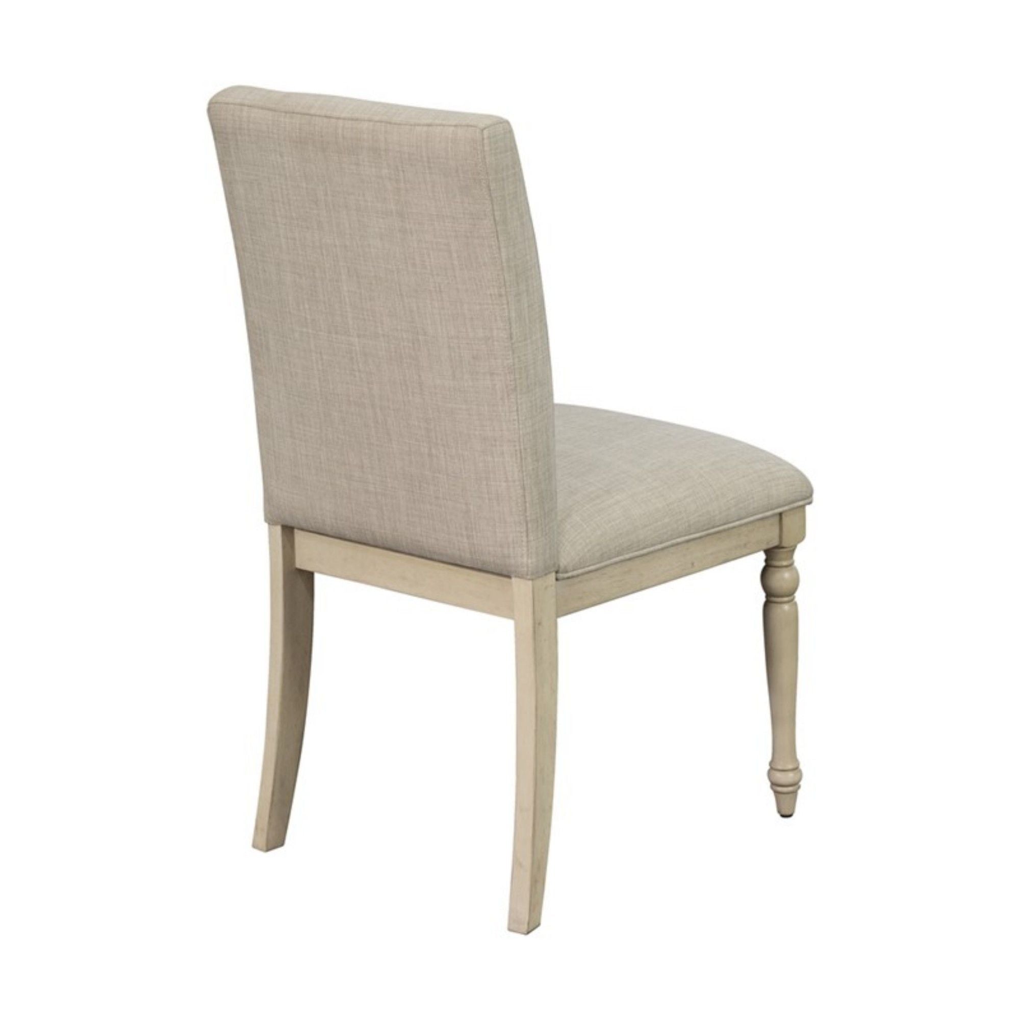 Fiona - Upholstered Dining Chair With Turned Legs (Set of 2) - Light Gray - Best Buy Furniture