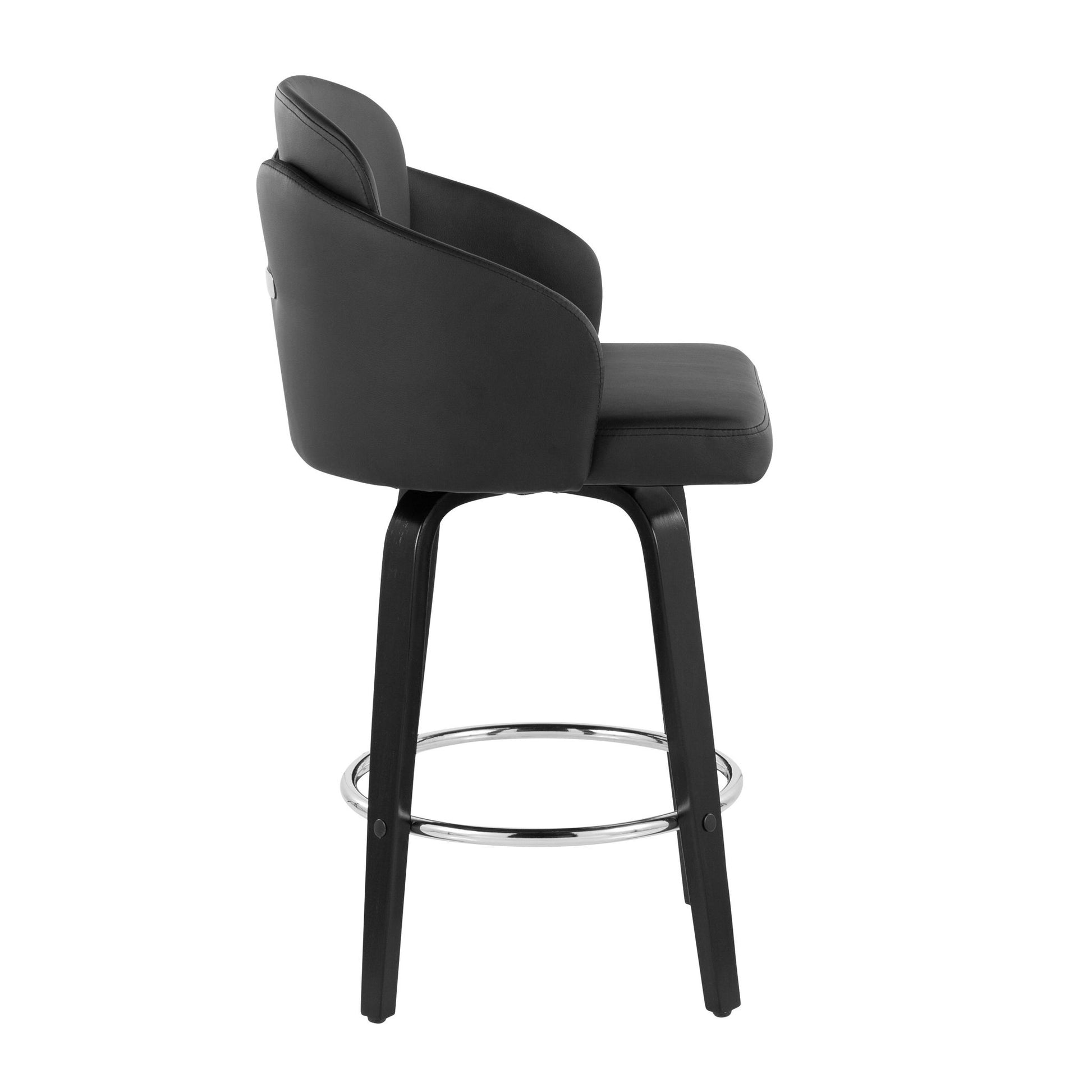 Dahlia - Contemporary Counter Stool Round Footrest (Set of 2) - Best Buy Furniture