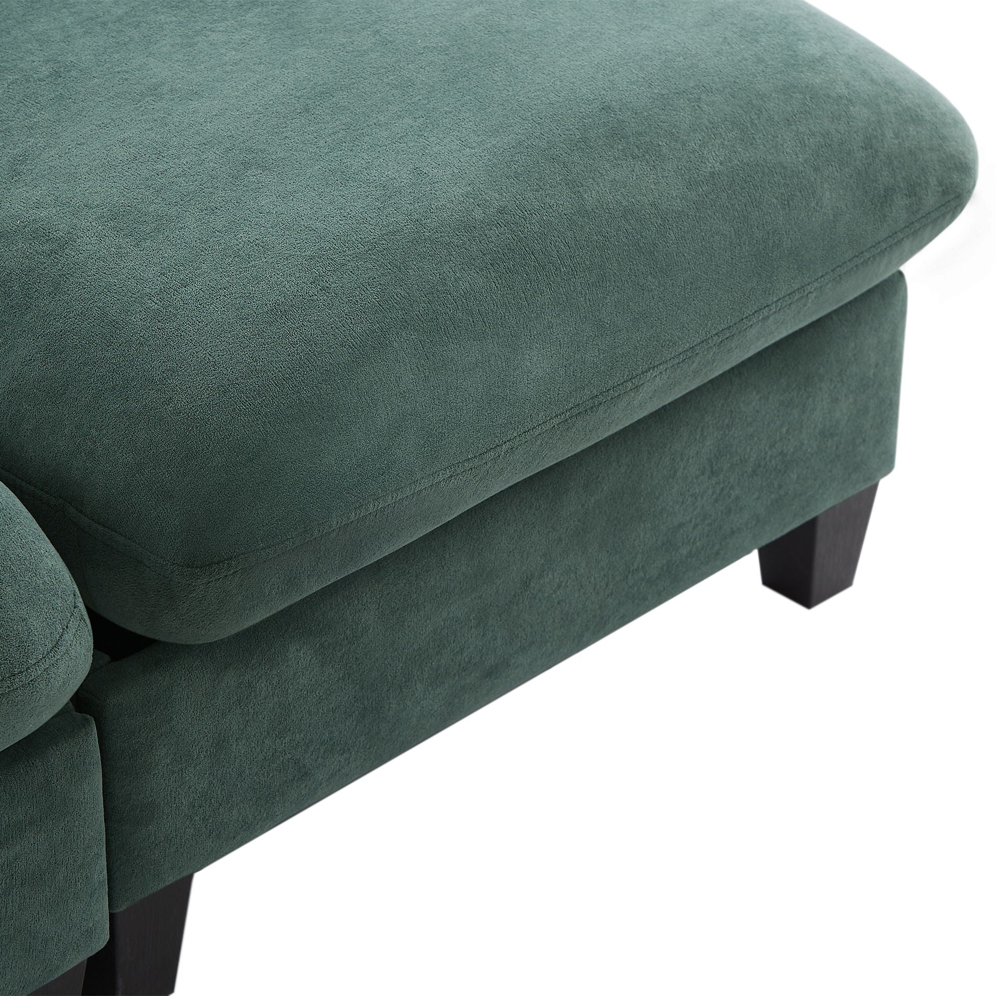 Upholstered L Shaped Sectional Sofa With Storage, Movable Ottoman, And 6 Throw Pillows - Best Buy Furniture