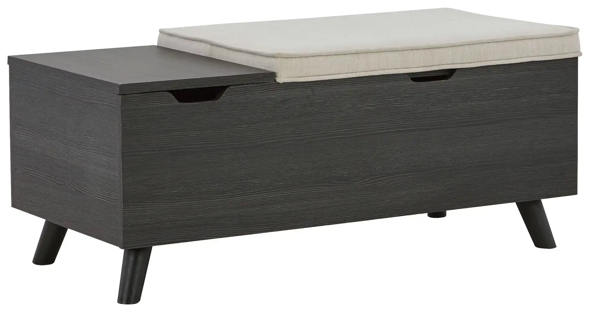 Yarlow - Storage Bench - Dark Gray - Best Buy Furniture