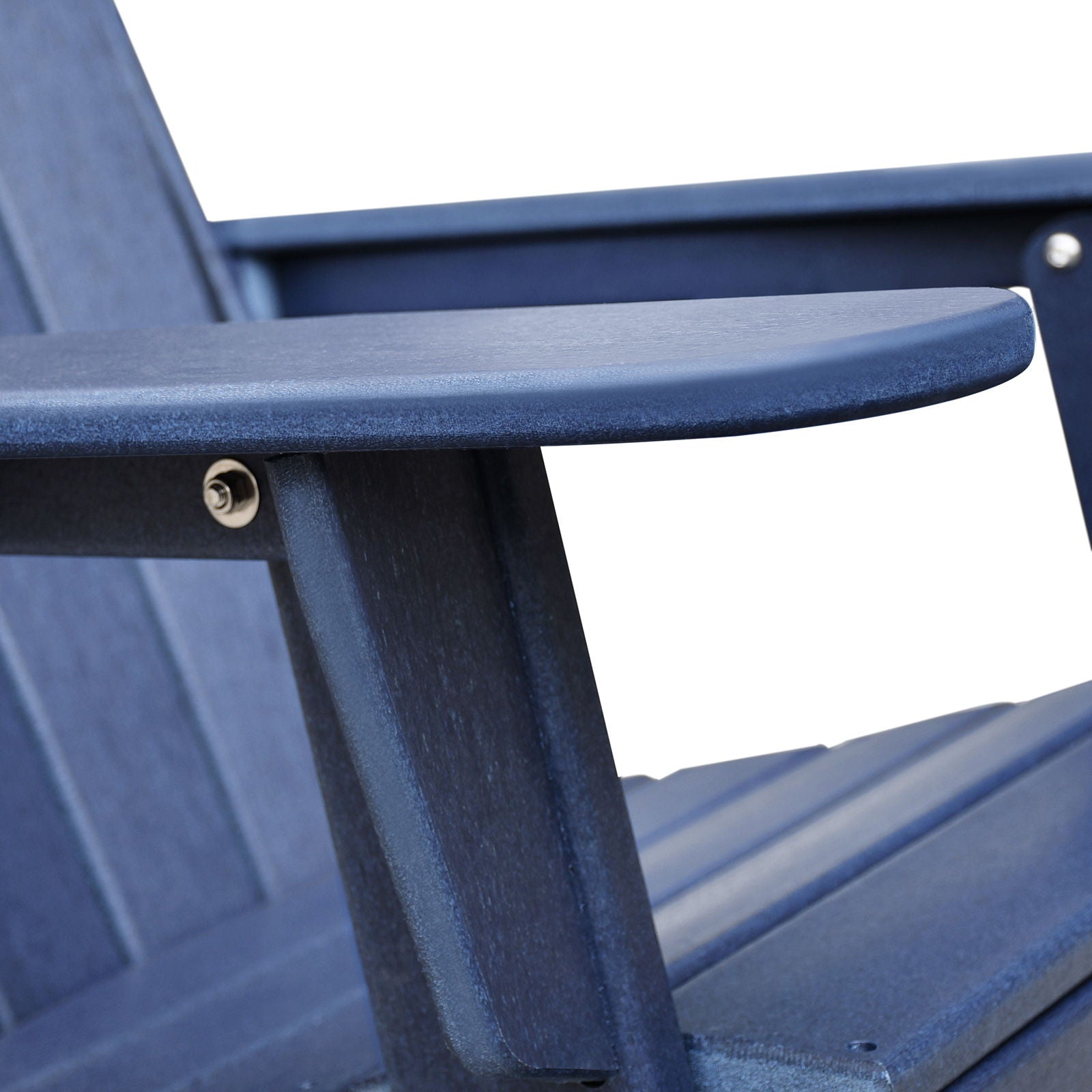 Folding Outdoor Adirondack Chair (Set of 2) And Table Set, Hdpe All-Weather Folding Fire Pit Chair, Ergonomic Design Patio Lawn Chair For Outside Deck Garden Backyardf Balcony - Navy Blue - Best Buy Furniture