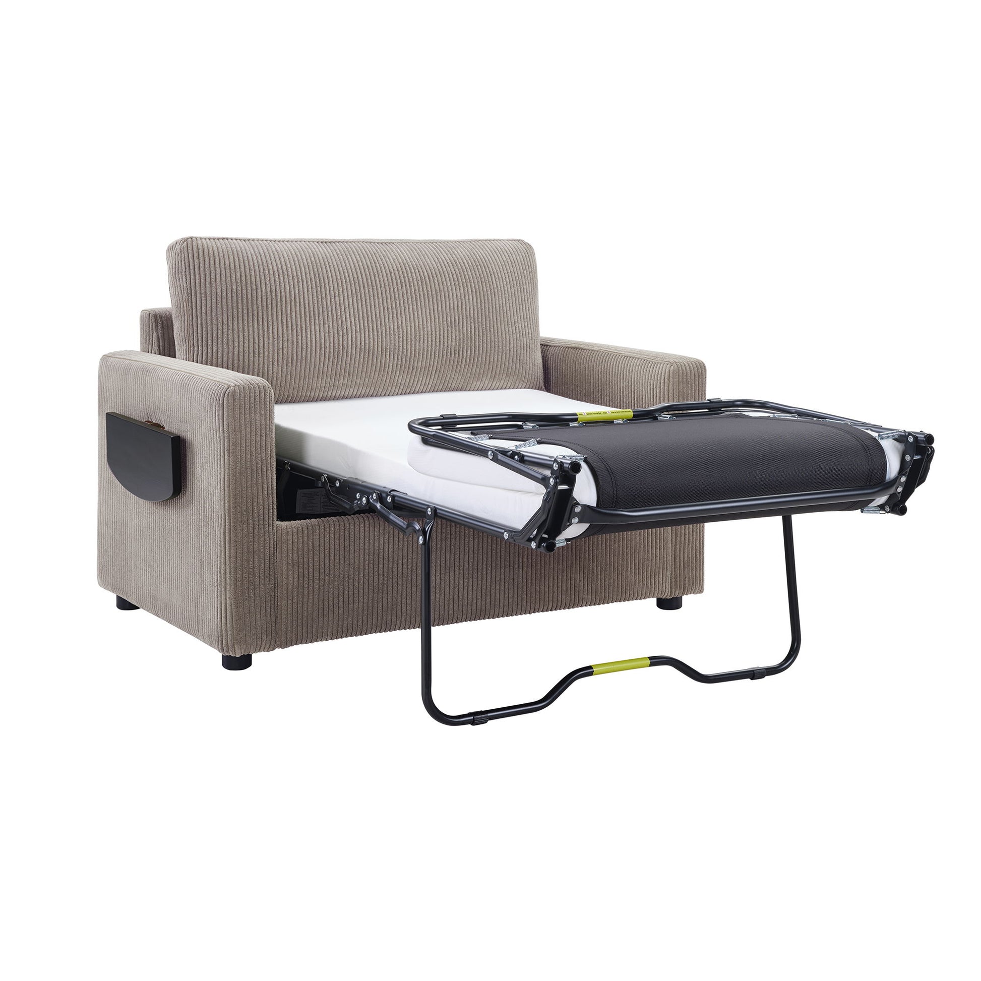 Sleeper Sofa With Foldable Mattress, USB Ports, Side Table & Storage Pocket - Best Buy Furniture
