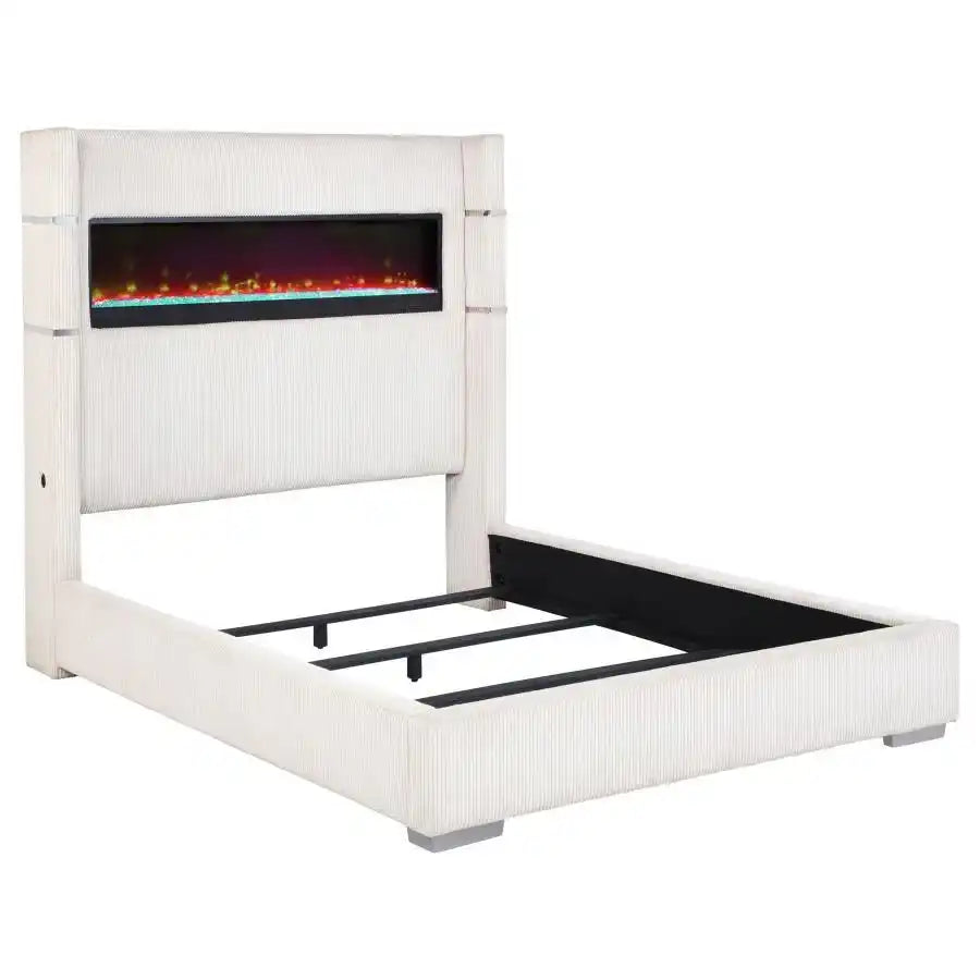 Tisdall - Upholstered Fireplace Bed - Best Buy Furniture