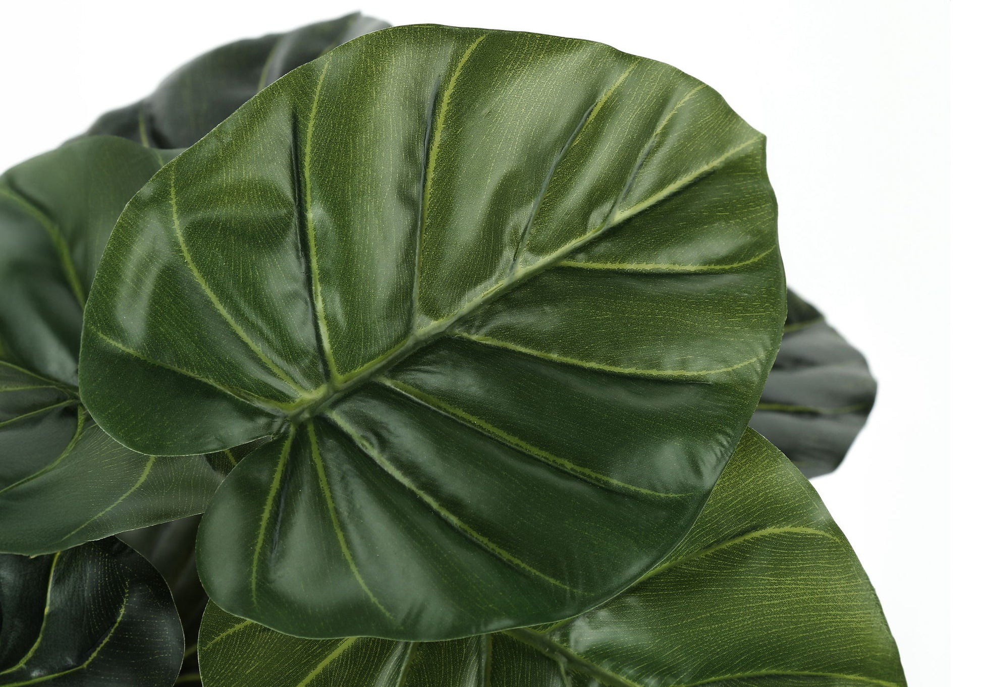 24" Tall, Artificial Plant, Alocasia, Indoor, Faux, Fake, Table, Greenery, Potted, Real Touch, Decorative - Green / Black - Best Buy Furniture