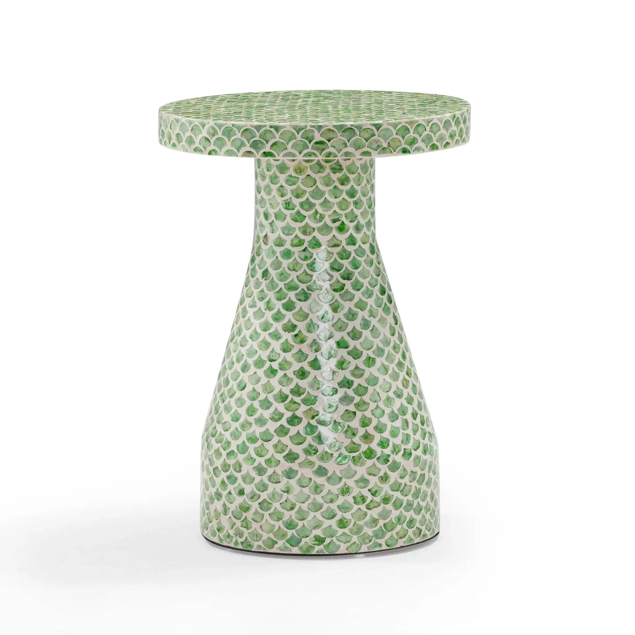 Halio - Checkered Shell Side Table - Best Buy Furniture