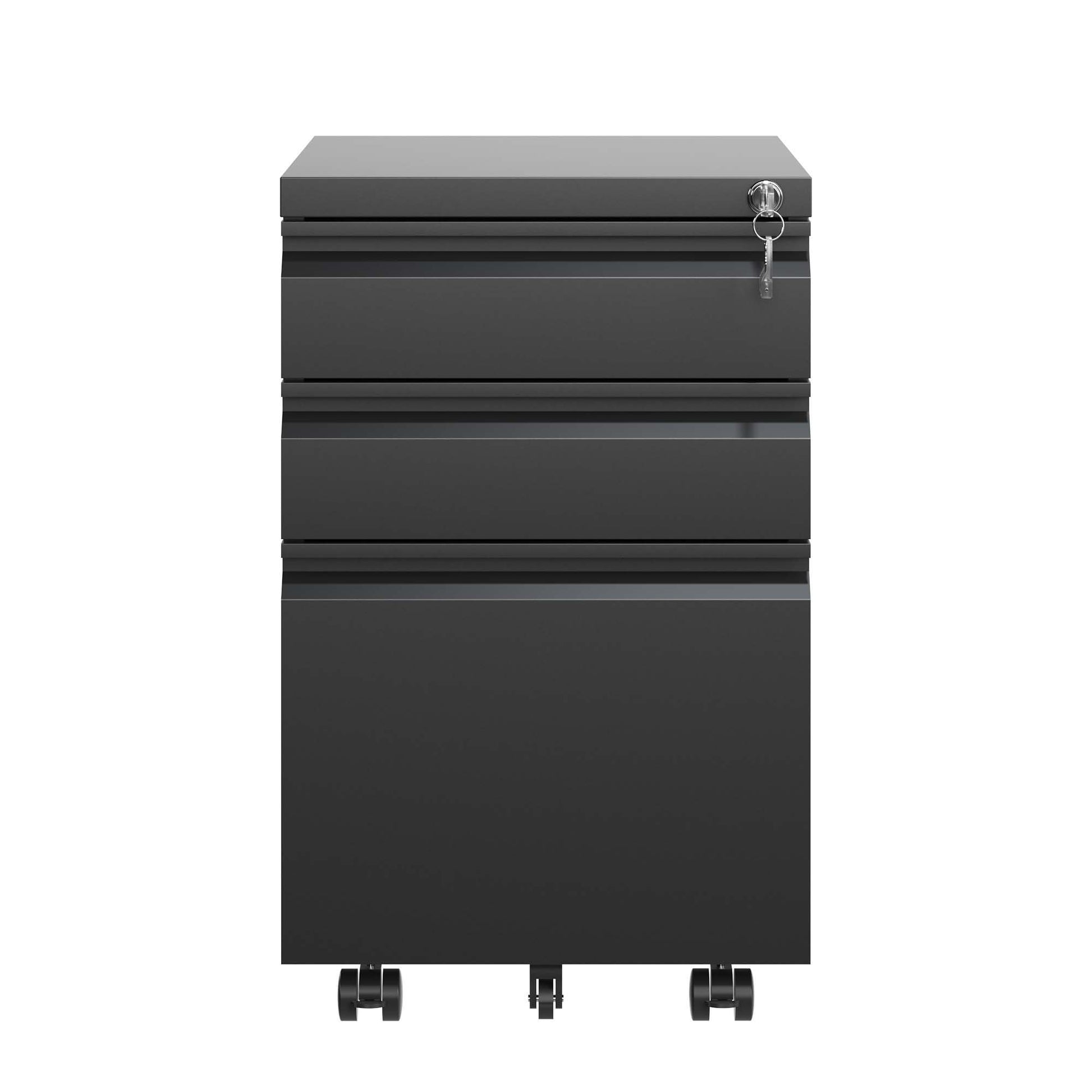 Metal Drawer Mobile File Cabinet With Lock For Home Office Organizer - Best Buy Furniture