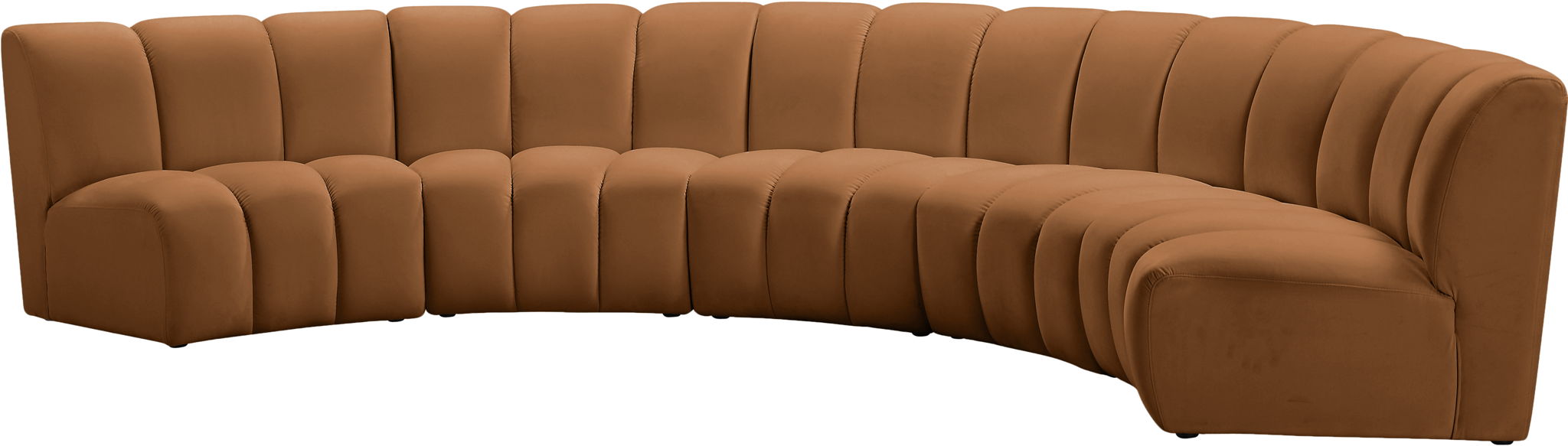 Infinity - 5 Piece Modular Sectional - Saddle - Best Buy Furniture