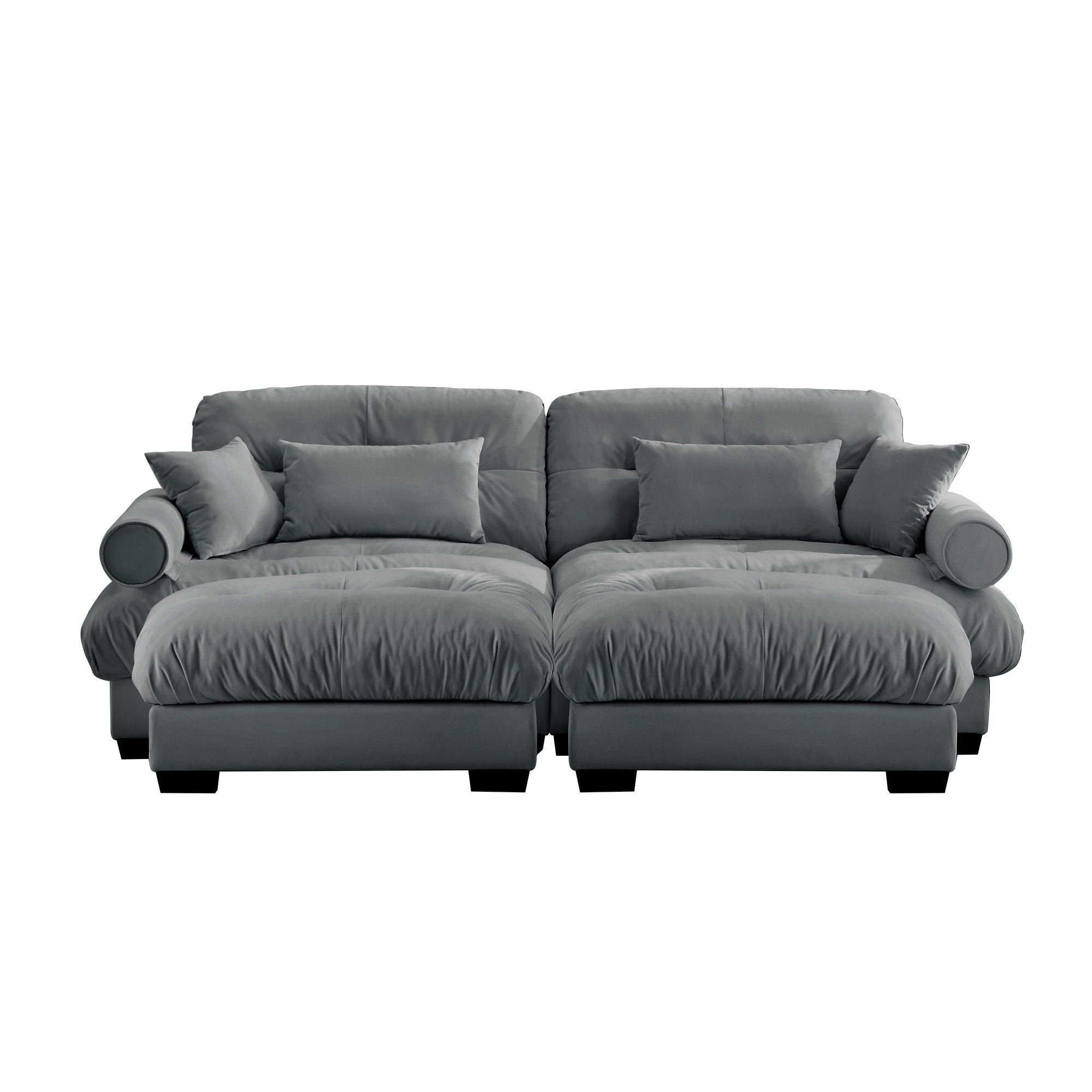 Super Comfort Oversized Modular Sectional Sofa With Movable Ottoman - Best Buy Furniture