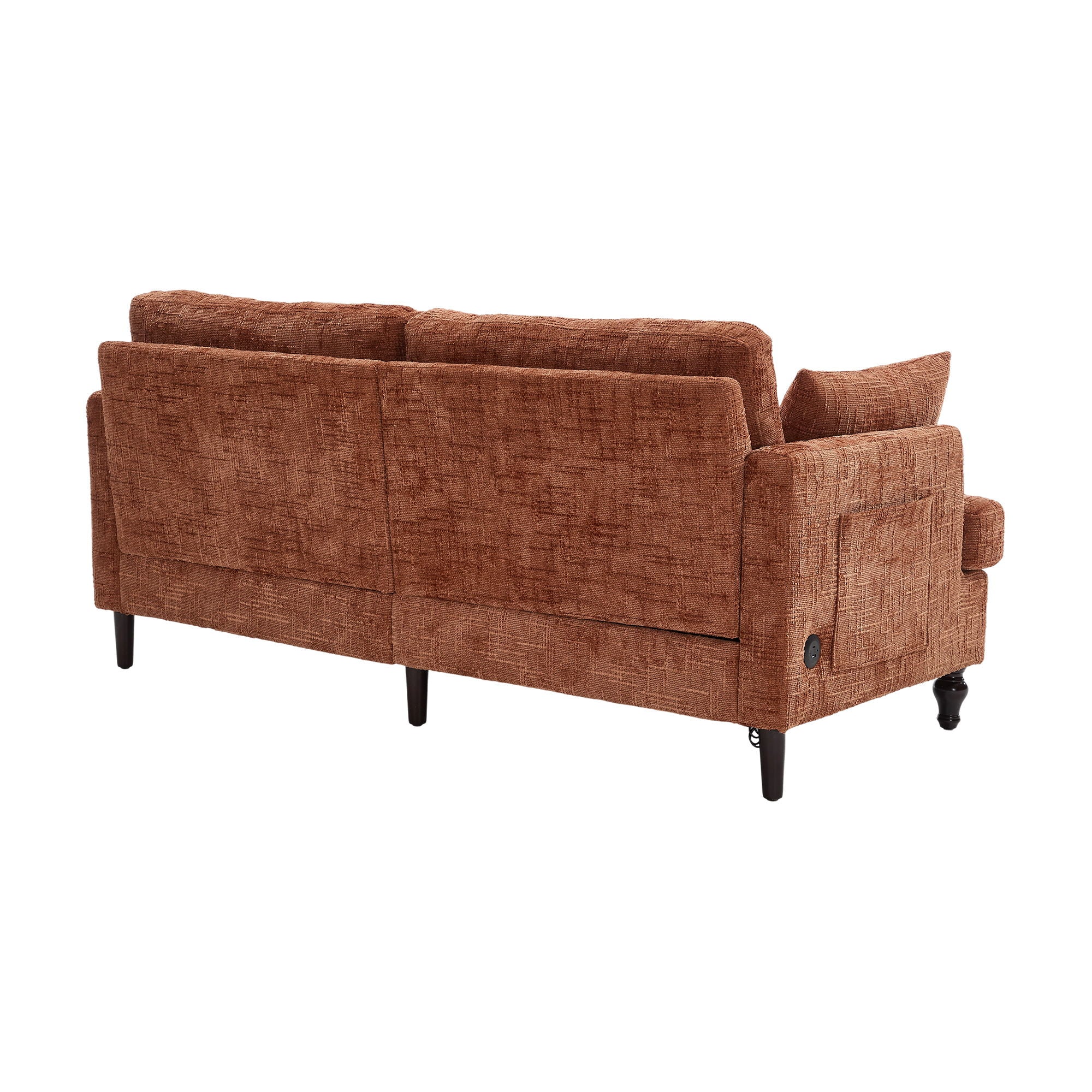 Chenille 2 Seater Sofa With LED Light, USB Charging Port, And Storage Bag - Best Buy Furniture