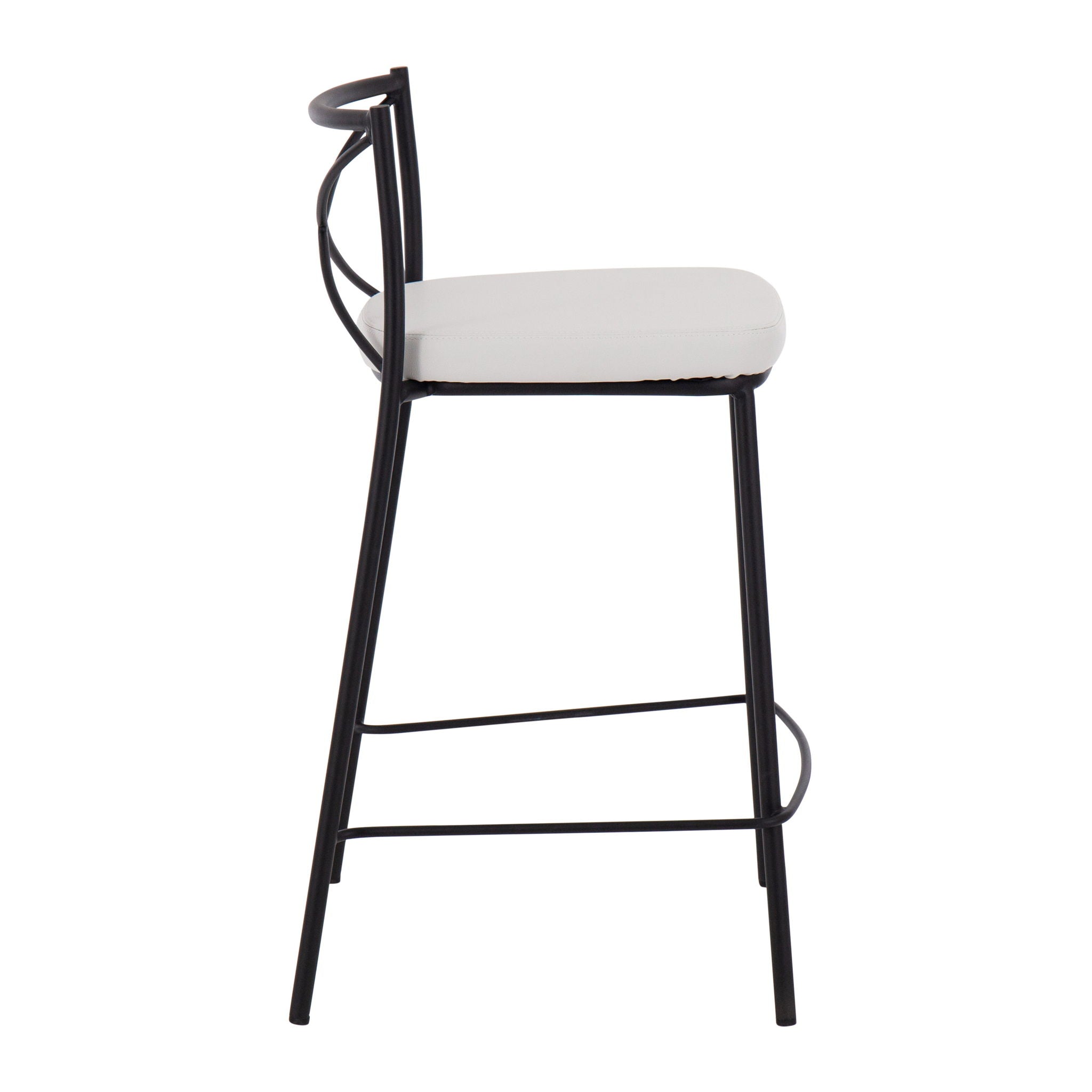 Modern Charlotte - Contemporary Fixed Height Counter Stool (Set of 2) - Best Buy Furniture