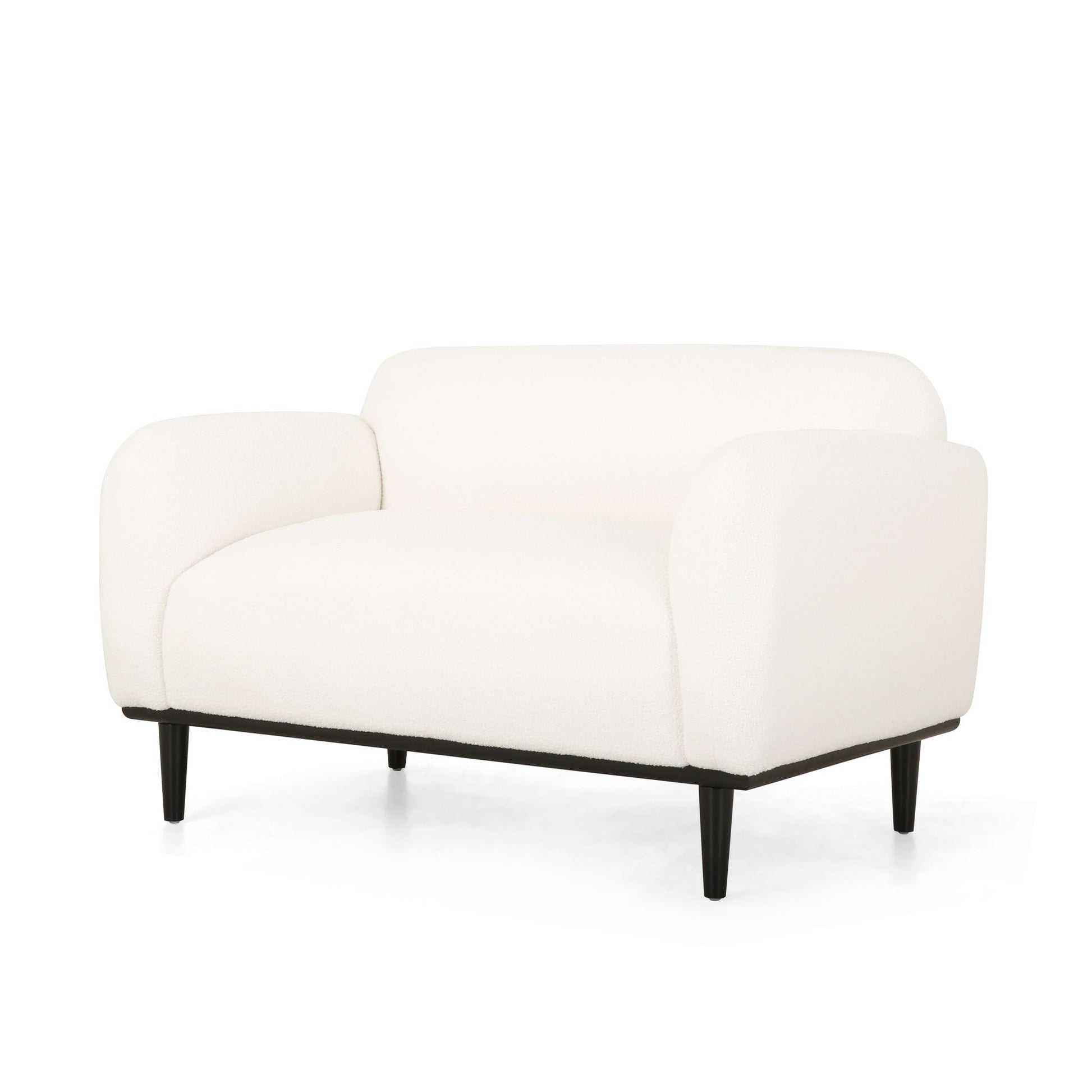 Sway - Upholstered Loveseat With Wood Legs And Round Arms - Best Buy Furniture