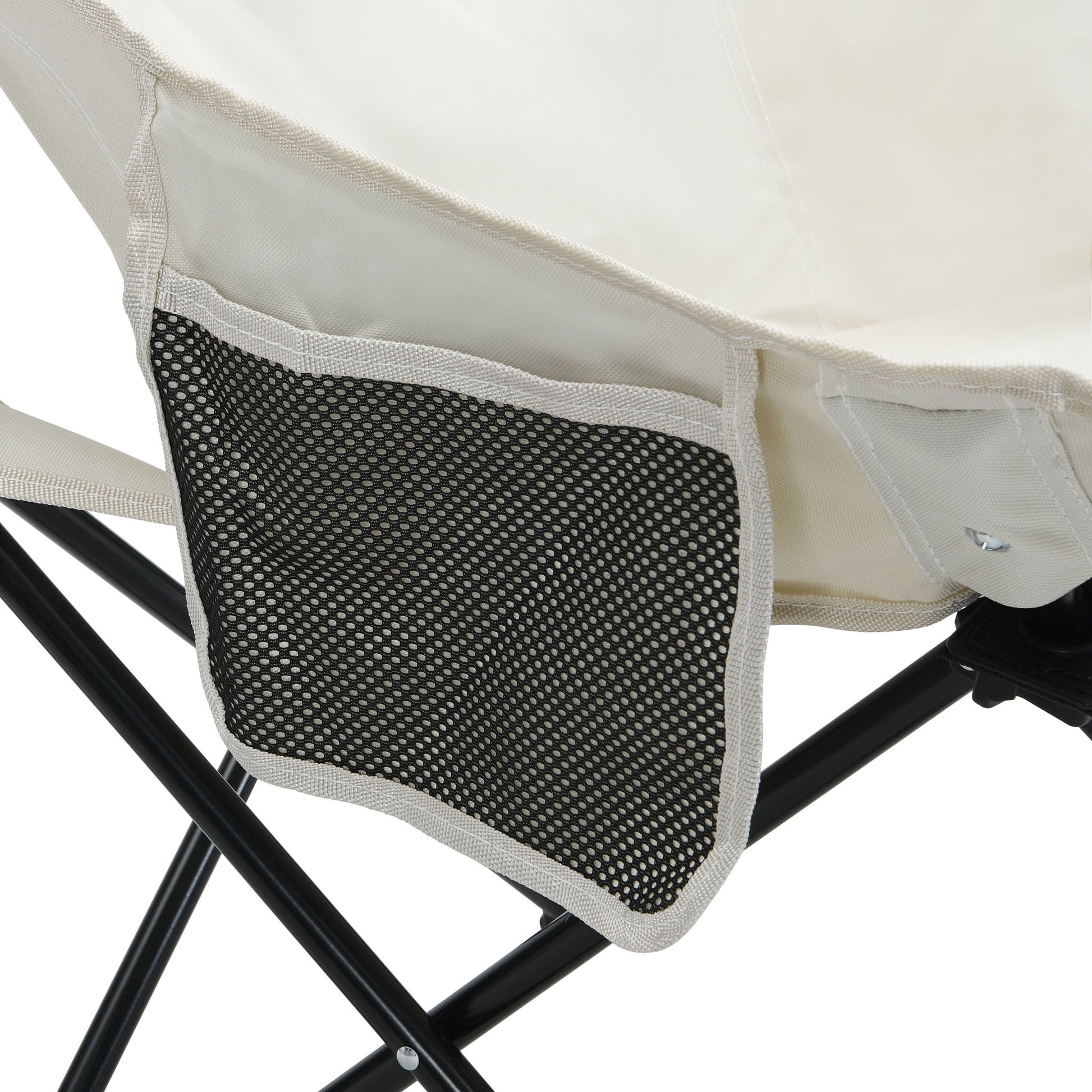 2 Pieces Outdoor Camping Chairs Folding / Portable, Comfortable Seating, Durable Steel Fram - Best Buy Furniture