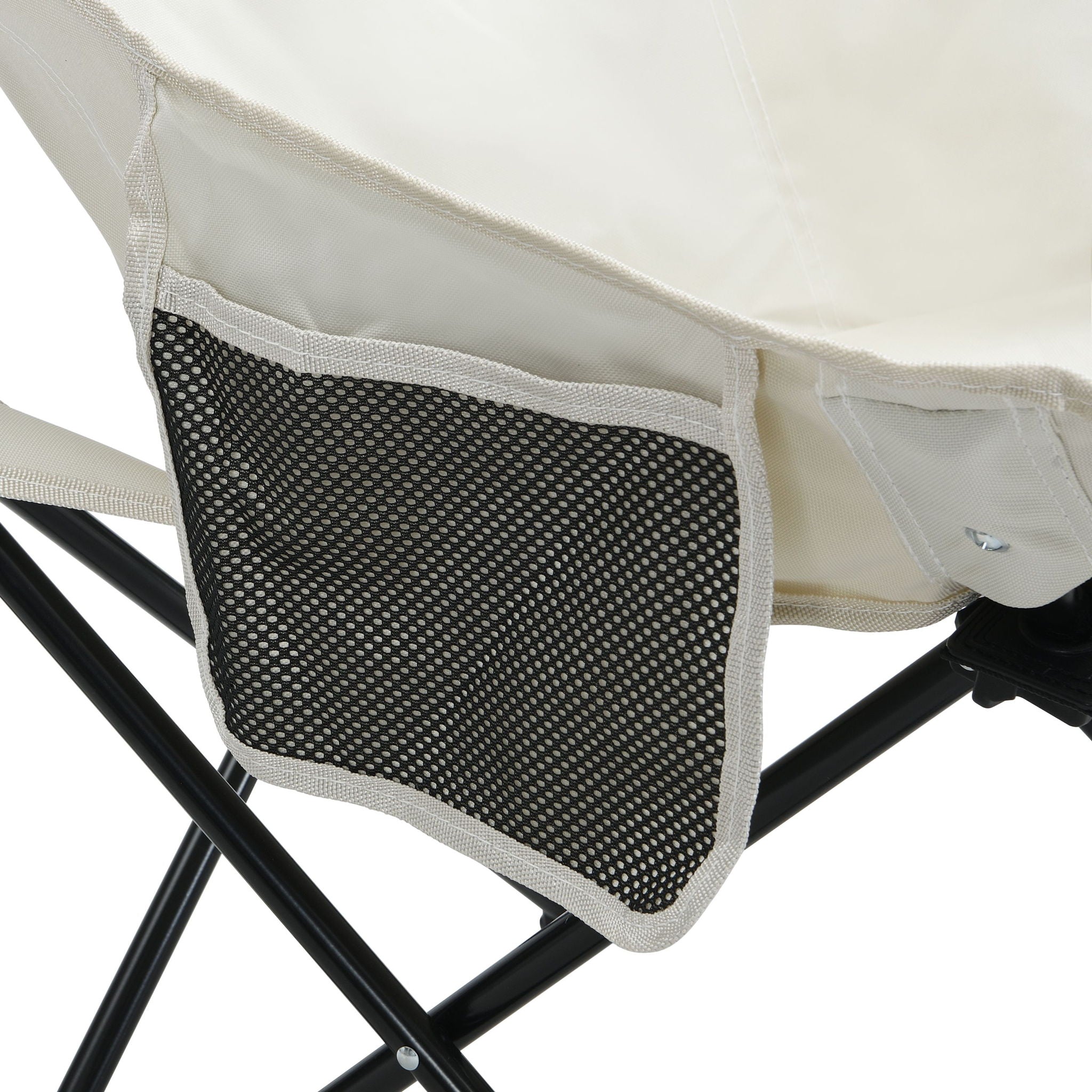 2 Pieces Outdoor Camping Chairs Folding / Portable, Comfortable Seating, Durable Steel Fram - Best Buy Furniture