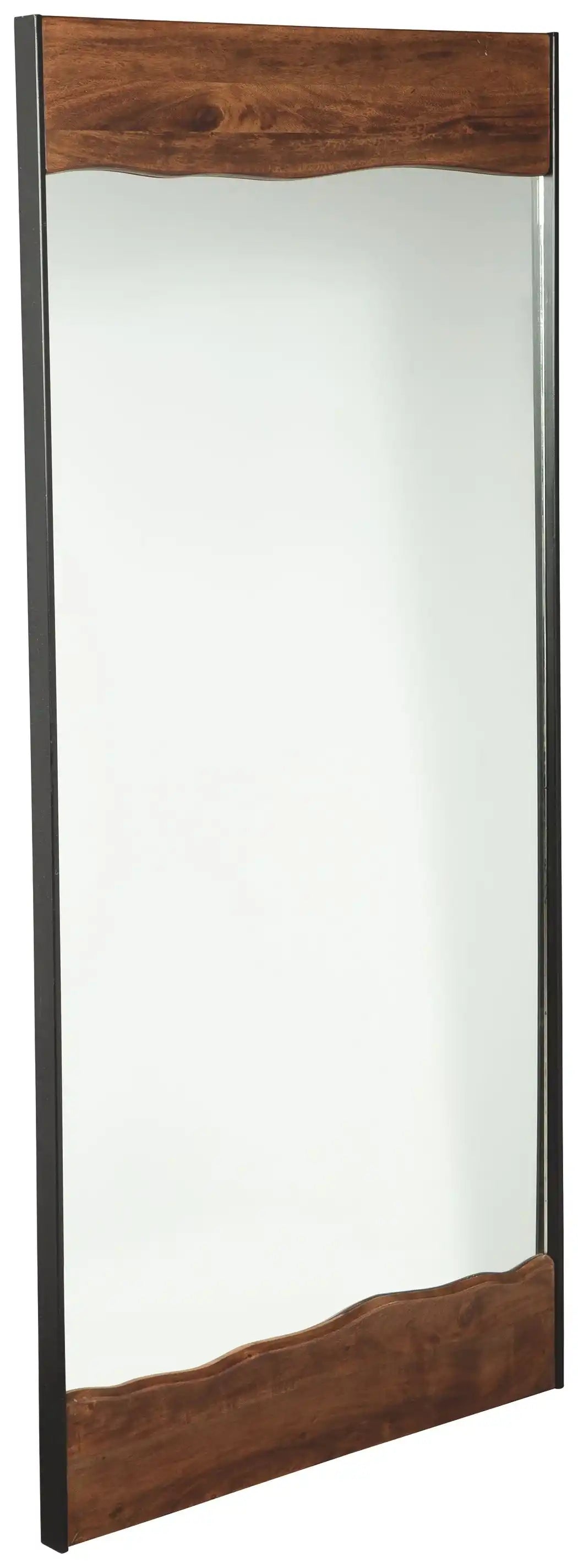 Panchali - Floor Mirror - Brown / Black - Best Buy Furniture