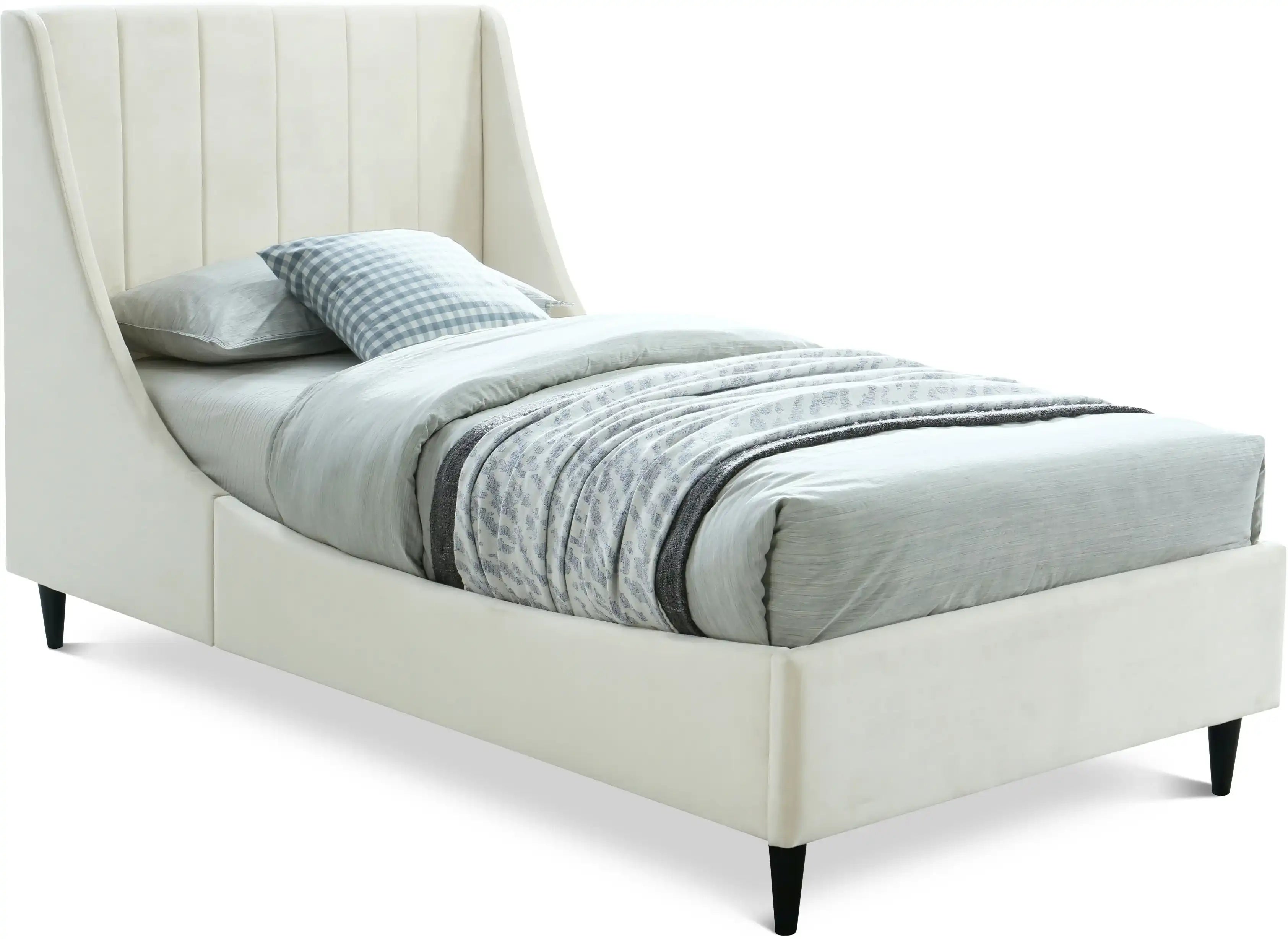 Eva - Velvet Bed - Best Buy Furniture