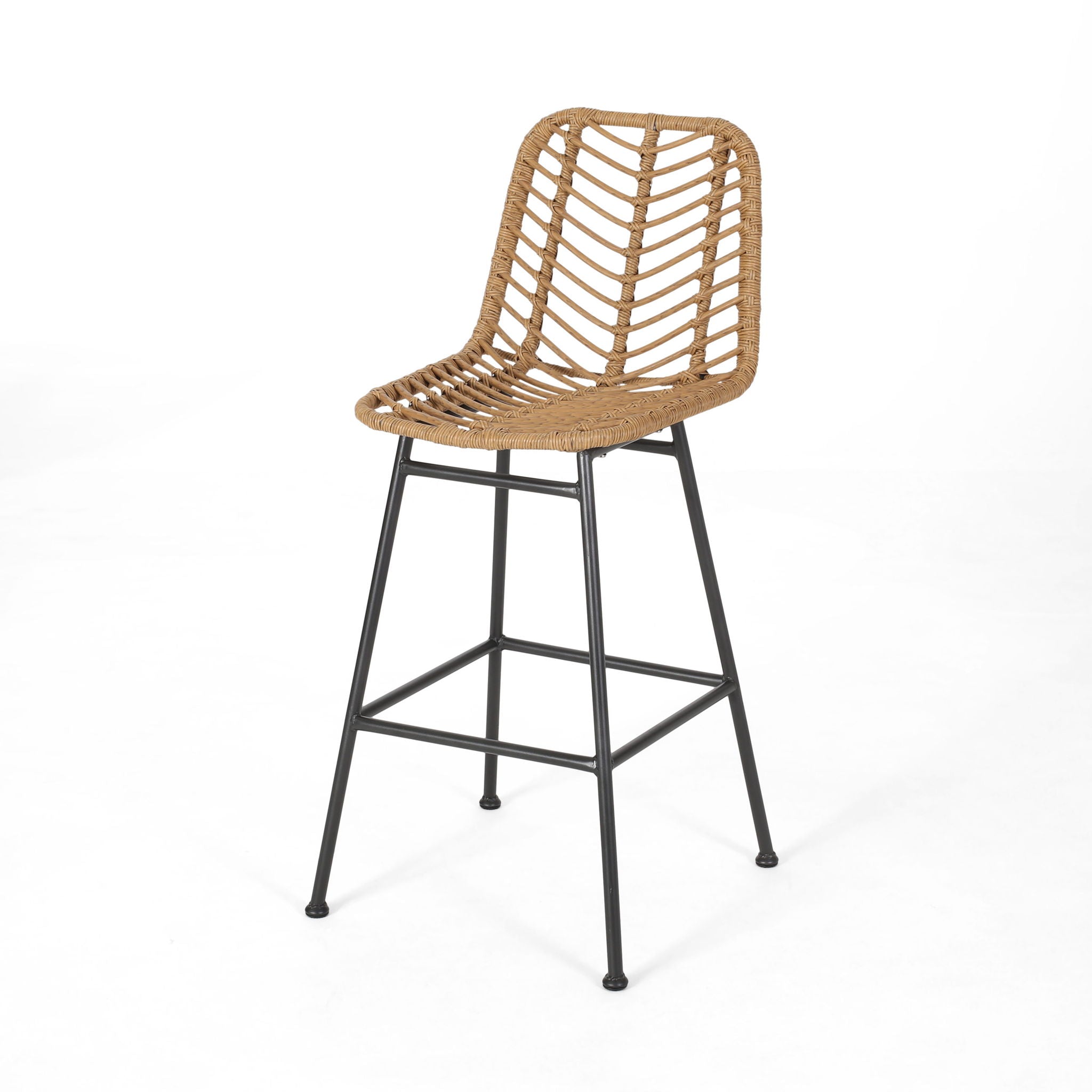 Sawtelle - Outdoor Wicker Barstools (Set of 2) - Best Buy Furniture