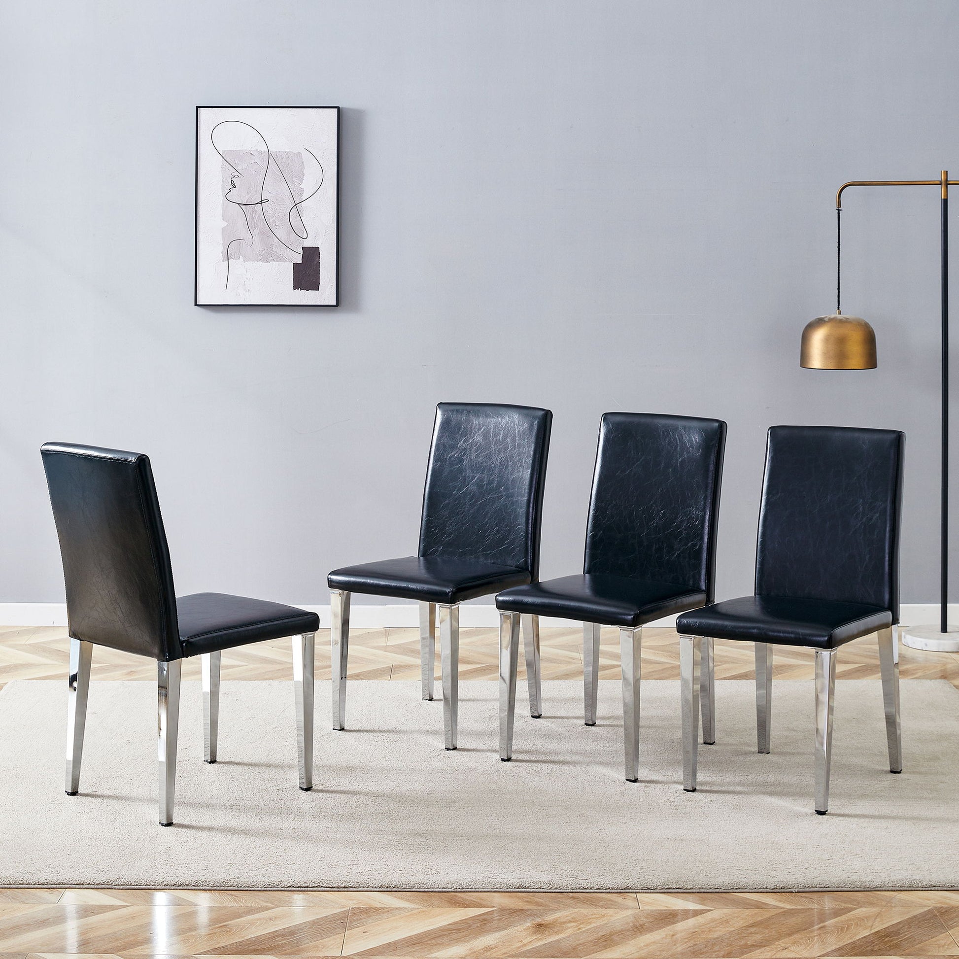 Simple And Versatile Dining Chairs With Metal Legs - Best Buy Furniture
