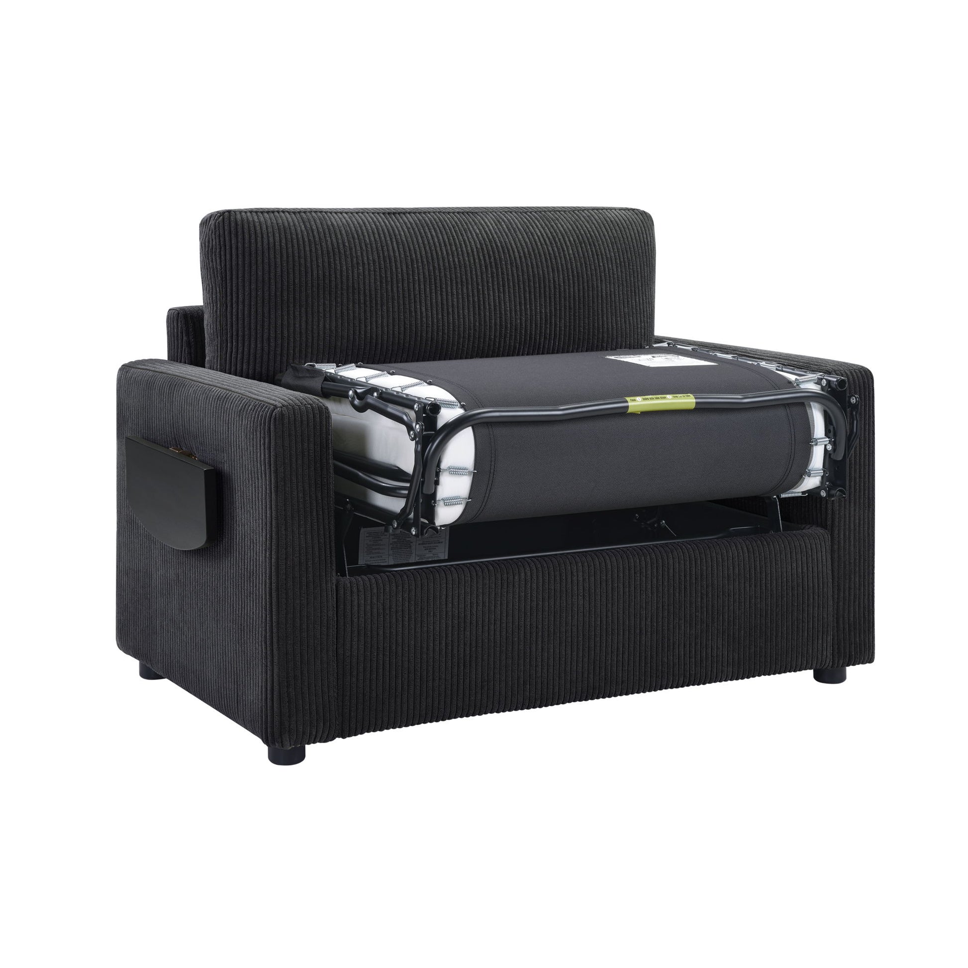 Sleeper Sofa With Foldable Mattress, USB Ports, Side Table & Storage Pocket - Best Buy Furniture