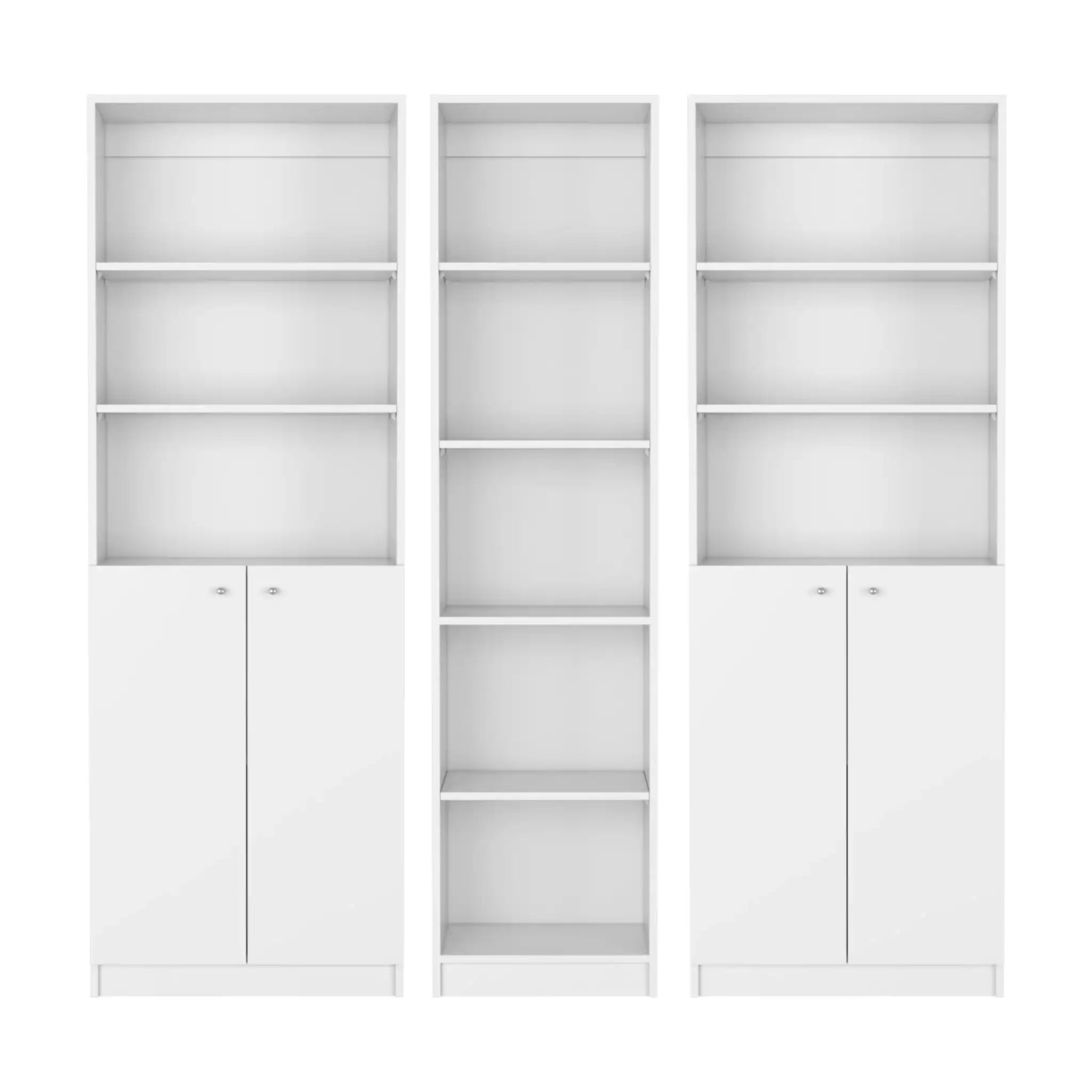 Levan - 3 Piece Living Room Set With 3 Bookcases - Best Buy Furniture