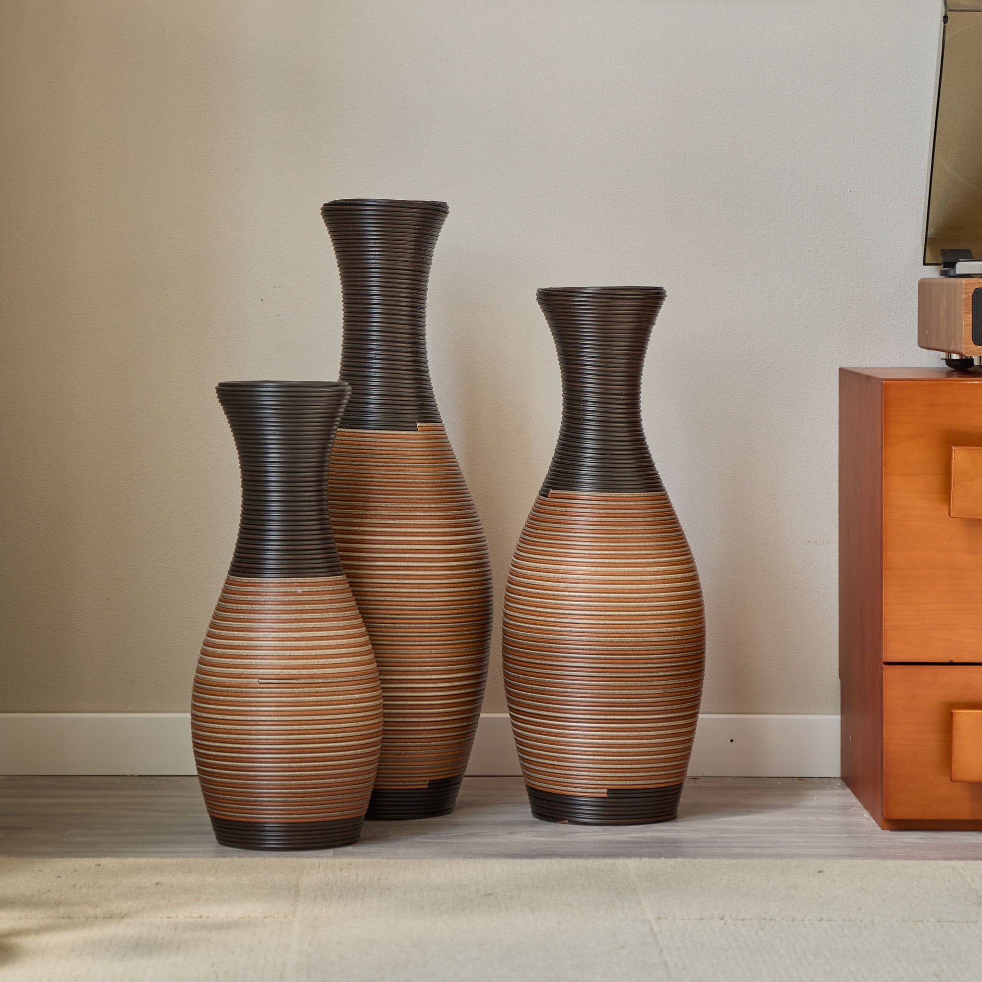 Designer Floor Vases, Large Vases For Home Decor Flooring (Set of 3) - Best Buy Furniture
