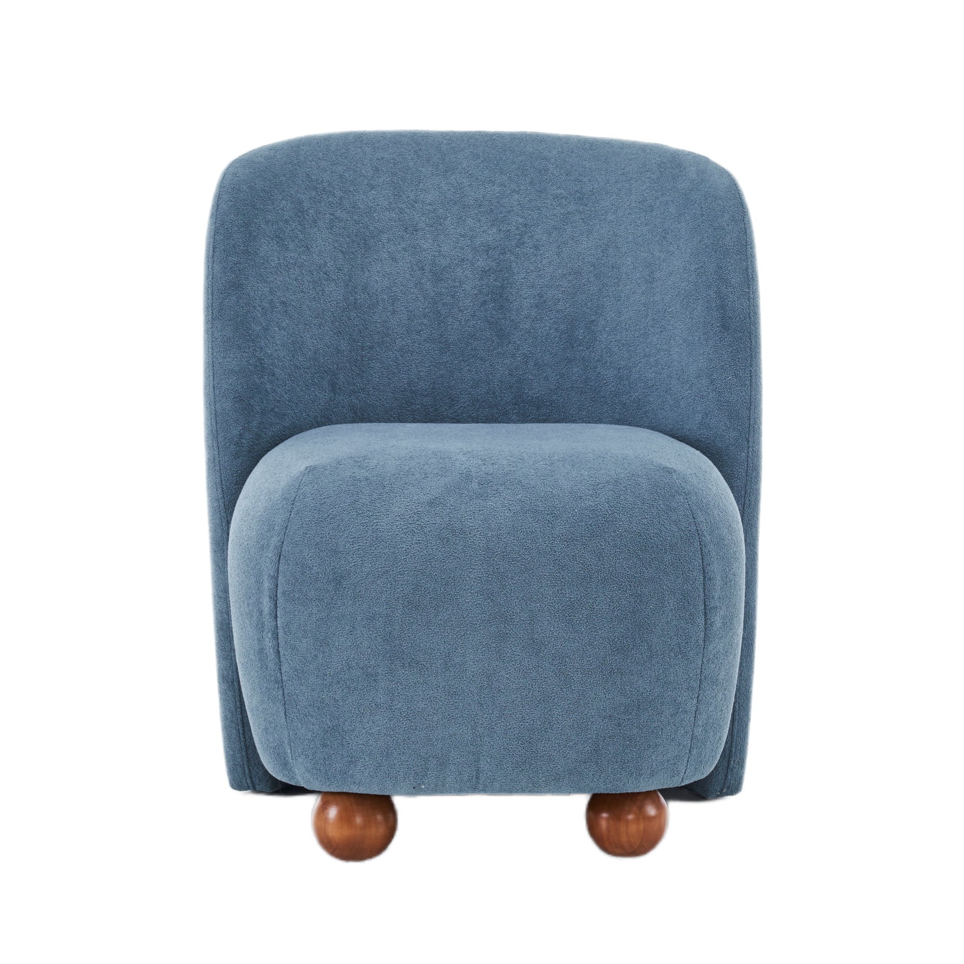 Modern Low Back Accent Upholstered Armless Living Room Chairs, Round Feet - Best Buy Furniture